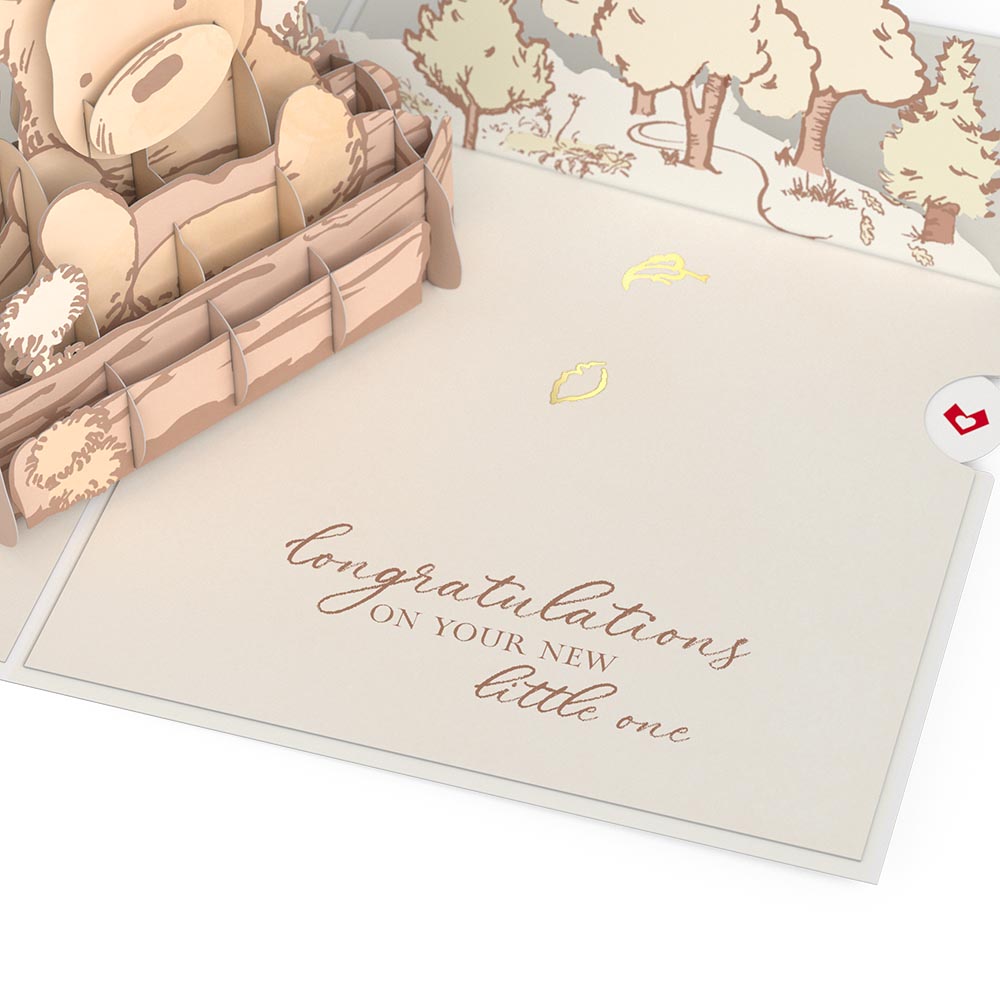 Disney's Winnie the Pooh New Baby Pop-Up Card、mySite、solidvoid