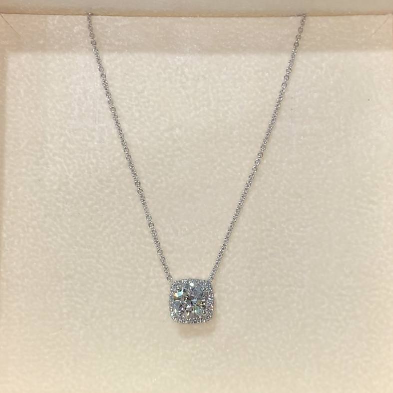 Claudia Lab Grown Diamond Pendant -18K White Gold、mySite、hinf8tx79