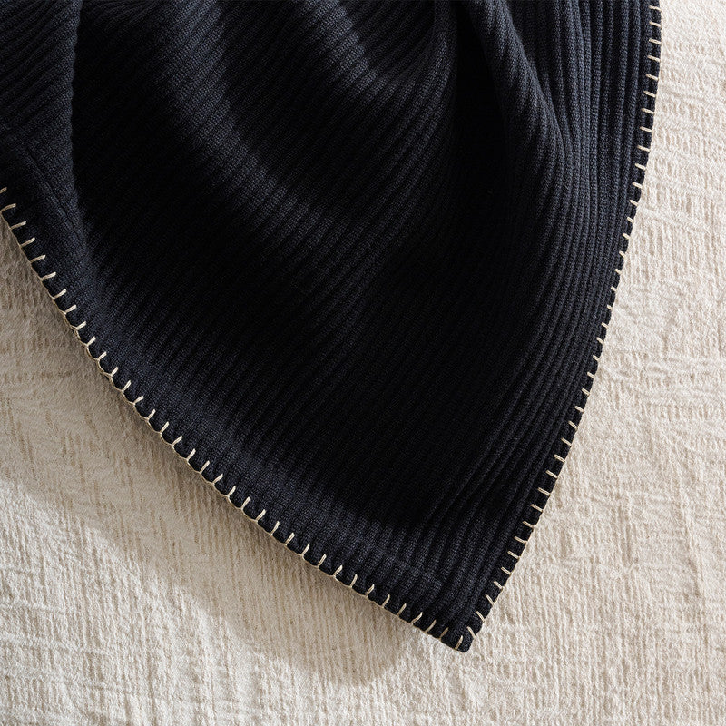Cotton Bamboo Throw | Cord Rib | Pepper Whip | Sesame、mySite、camillekostekn