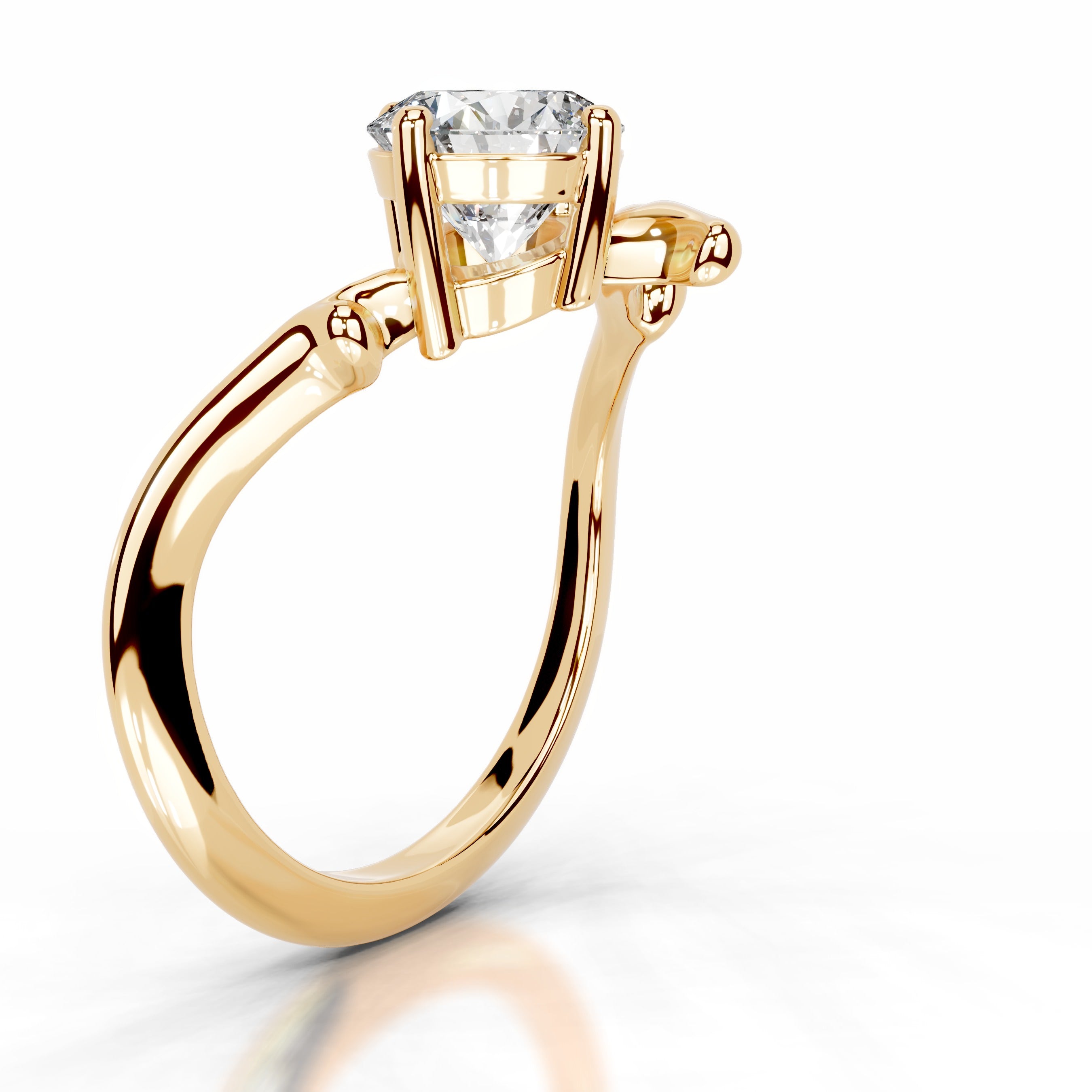 Evergreen Grace Lab Grown Diamond Ring - 18K Yellow Gold、mySite、hinf8tx79