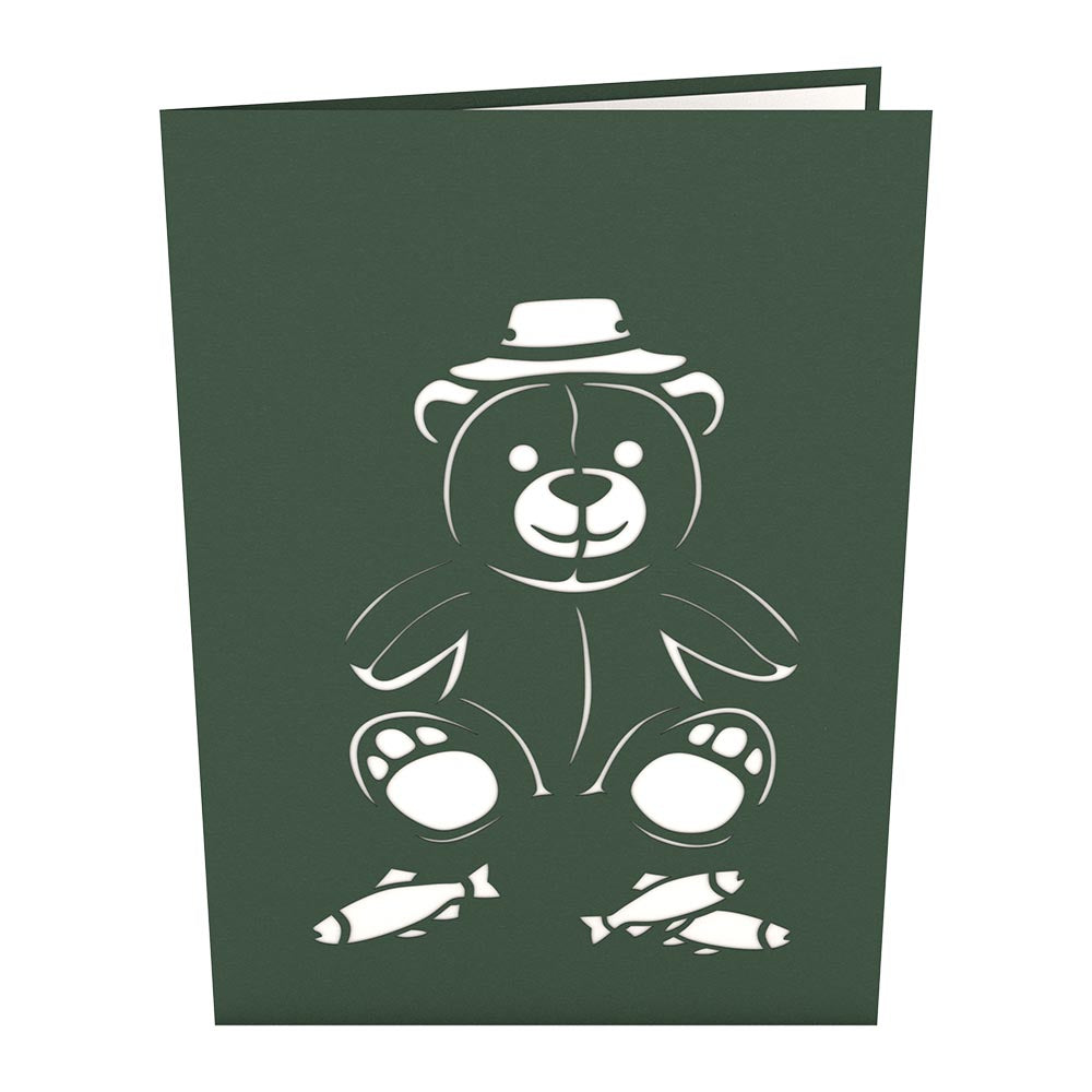 Fishing Bear Pop-Up Card、mySite、solidvoid