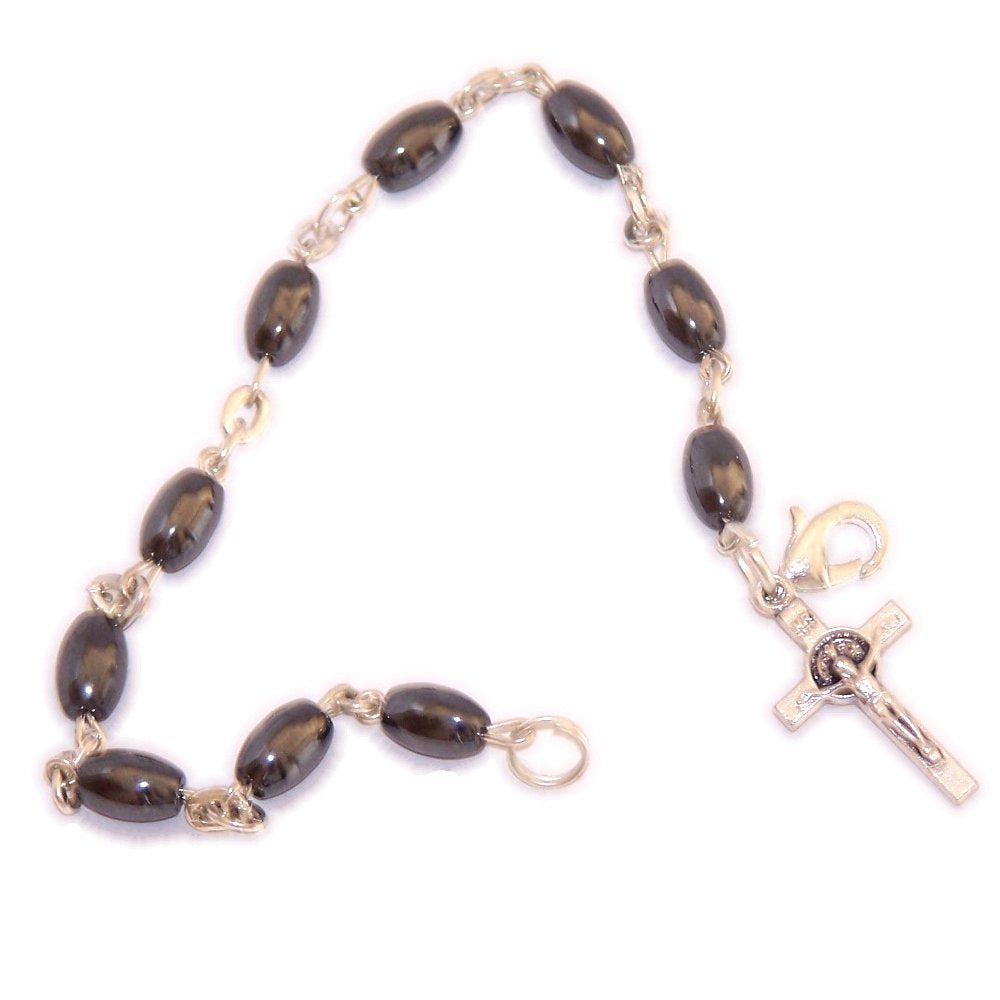  Hematite Beads chaplet 10 beads Rosary (Bead size 6mm- 19cm or 7.5 inches long)、mySite、elrpsem3k