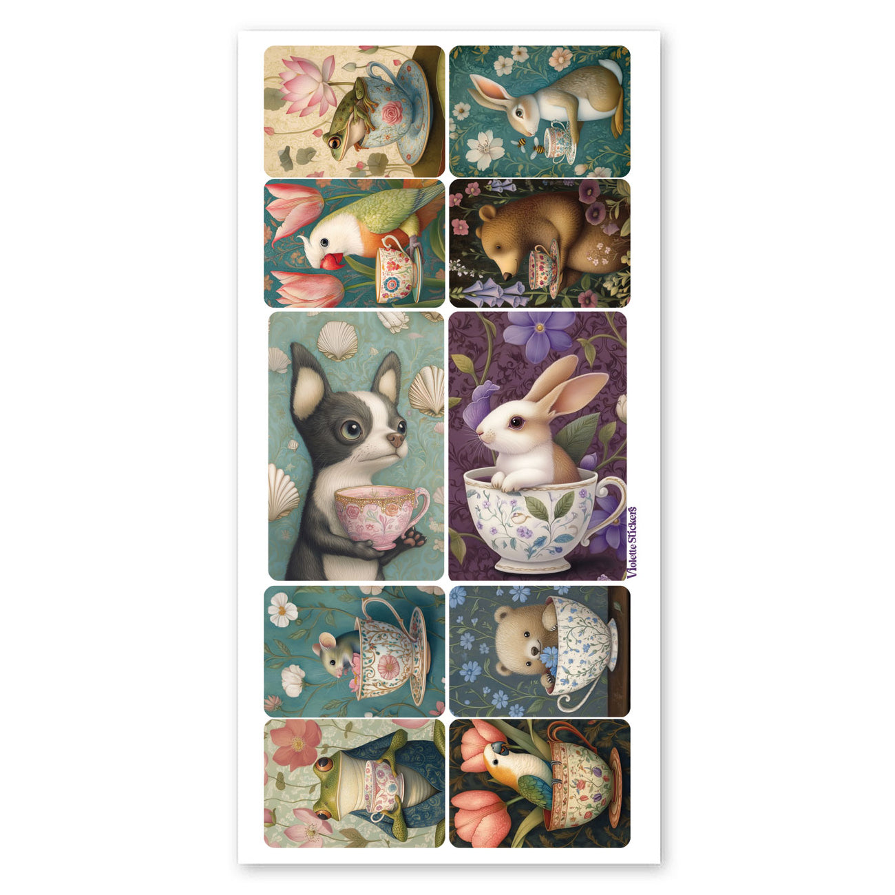  Crystal Teacup Animals Stickers、mySite、ghnorth
