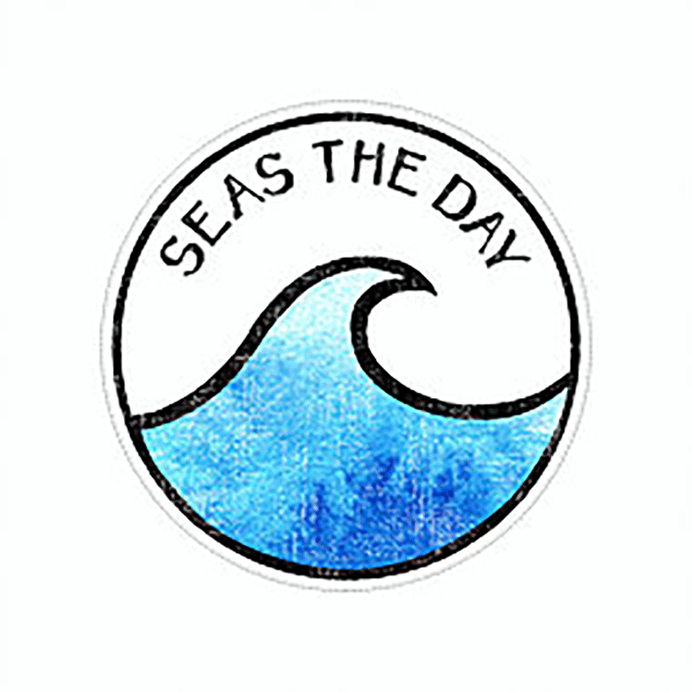 Seas the Day Vinyl Sticker Decal、mySite、ghnorth