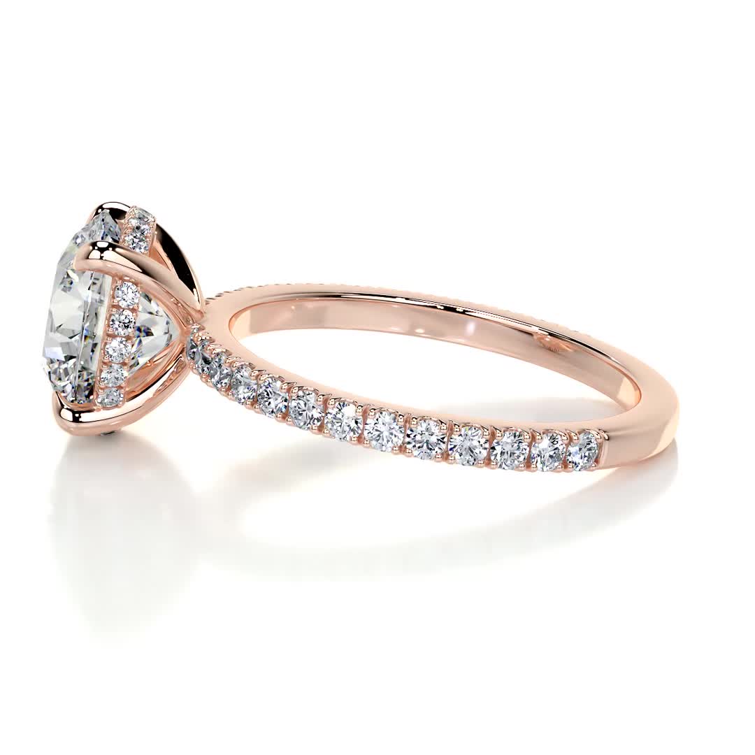 Valeria Diamond Engagement Ring -14K Rose Gold、mySite、hinf8tx79