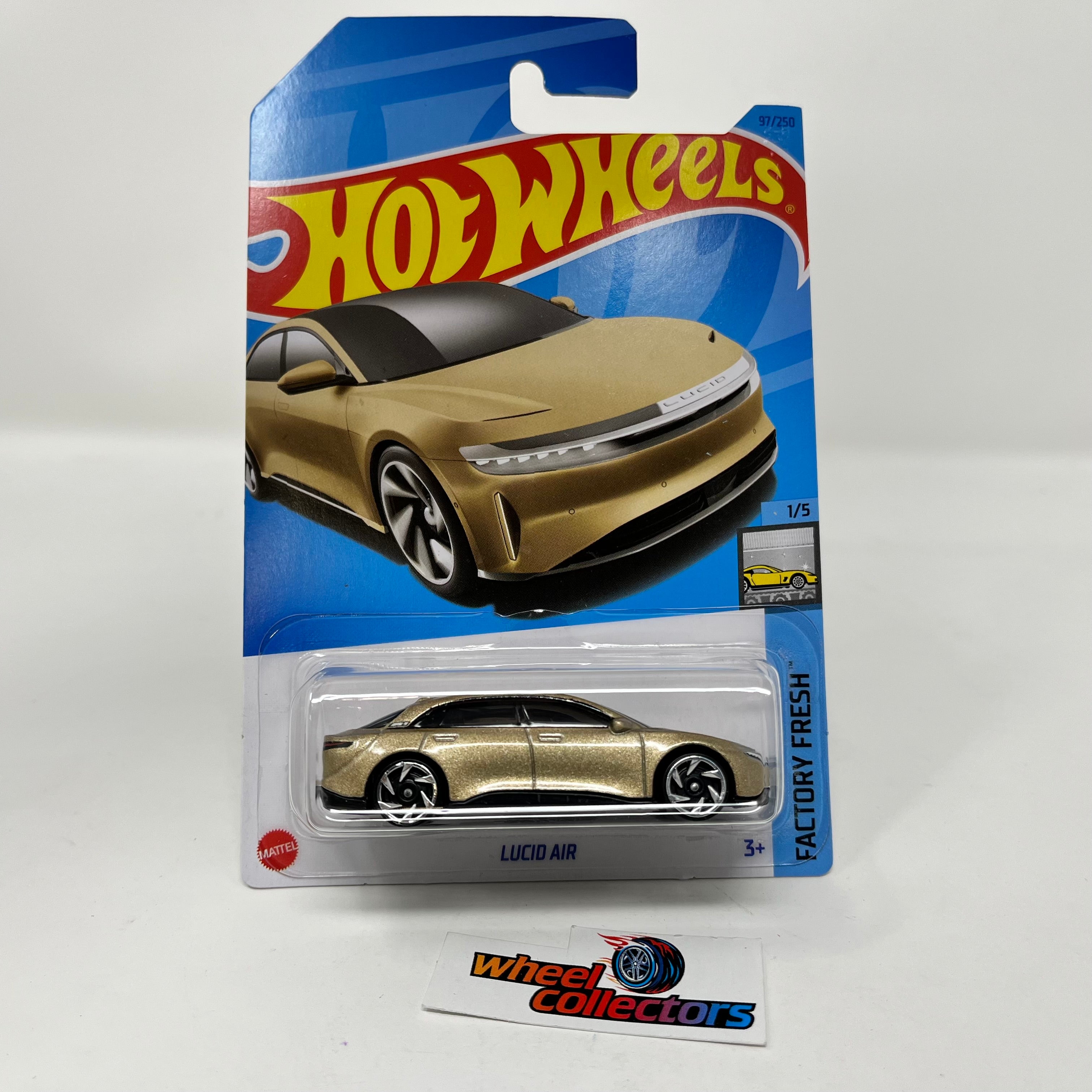 Lucid Air #97 * Gold * 2023 Hot Wheels Case D、mySite、hgirdovlk