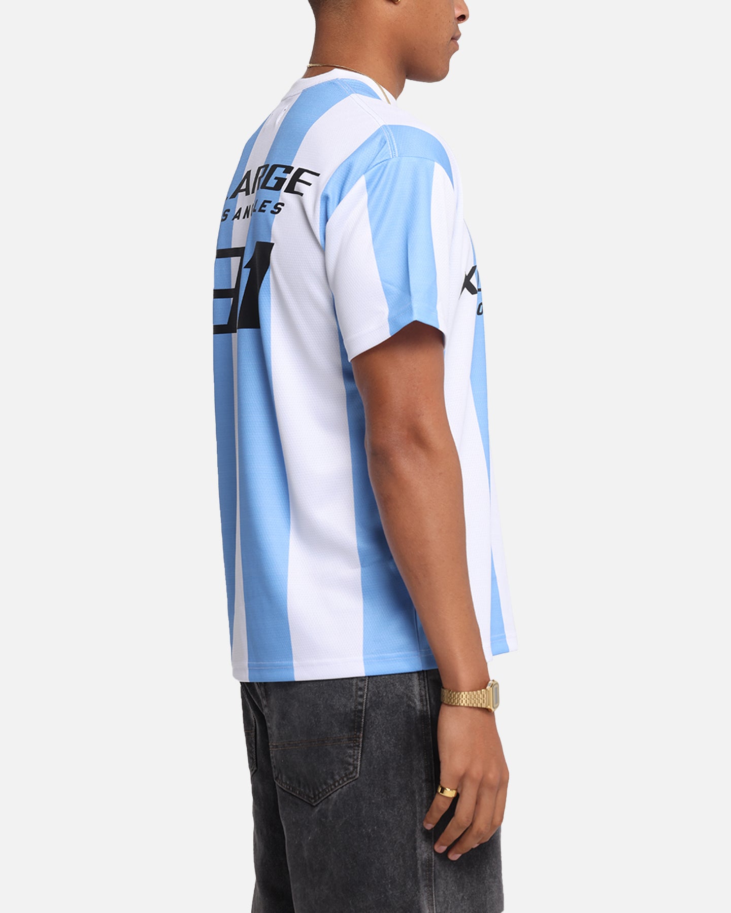 X-Large Slanted Football T-Shirt Blue/White、mySite、zt4zffjzw