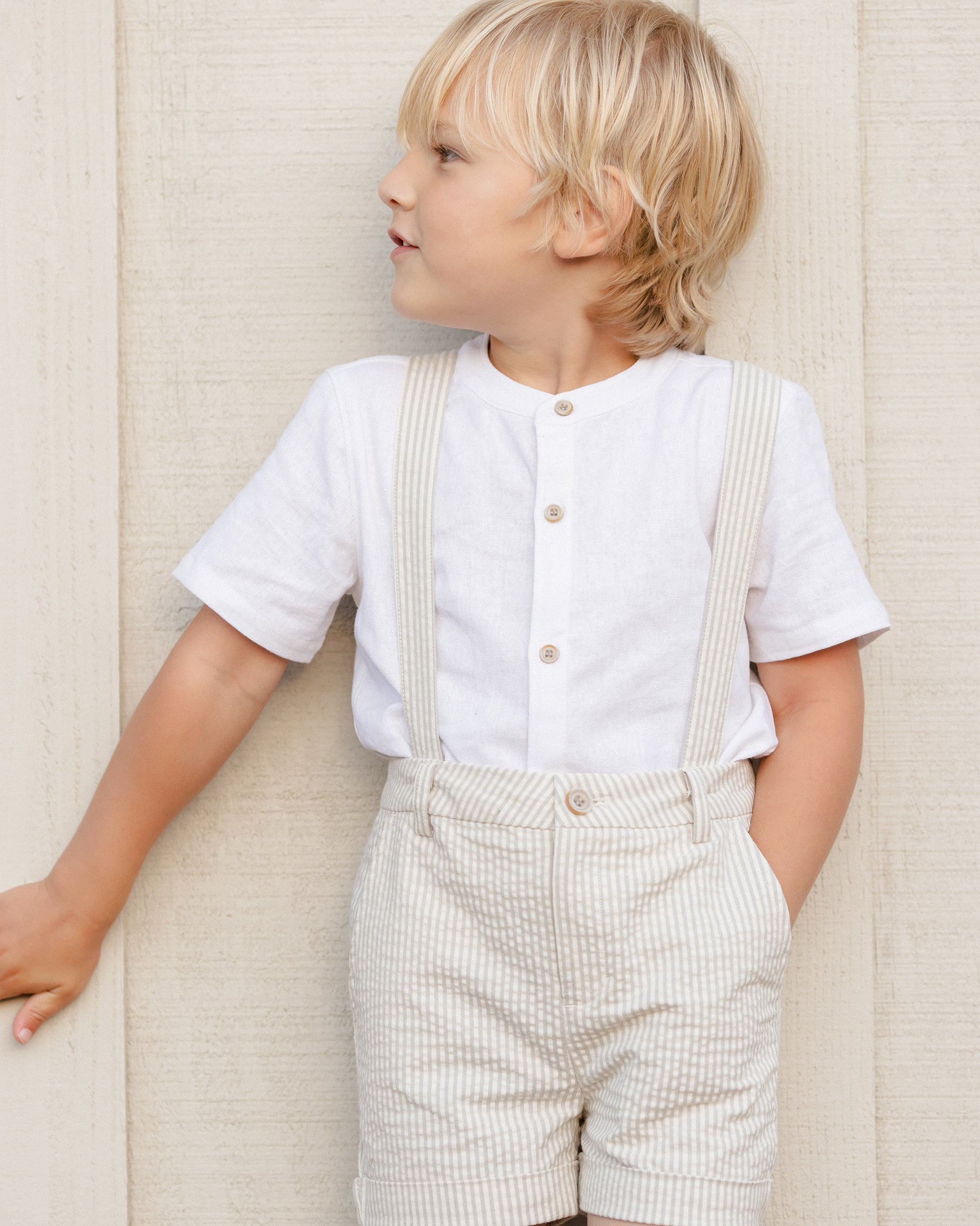  Suspender Short | Sage Stripe、mySite、layawaytickets