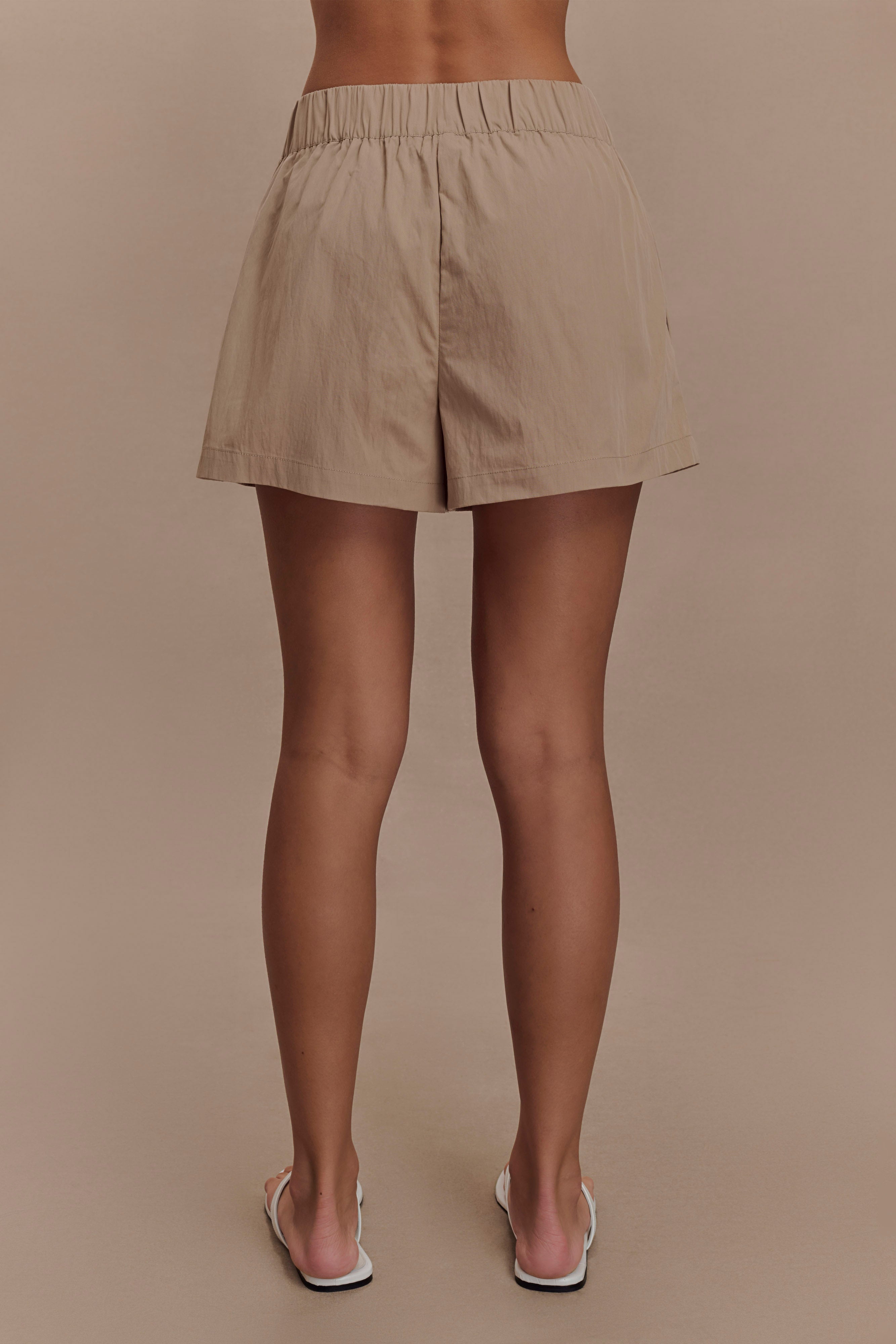 Johanna Cotton Relaxed Shorts - Sand、mySite、solidvoid