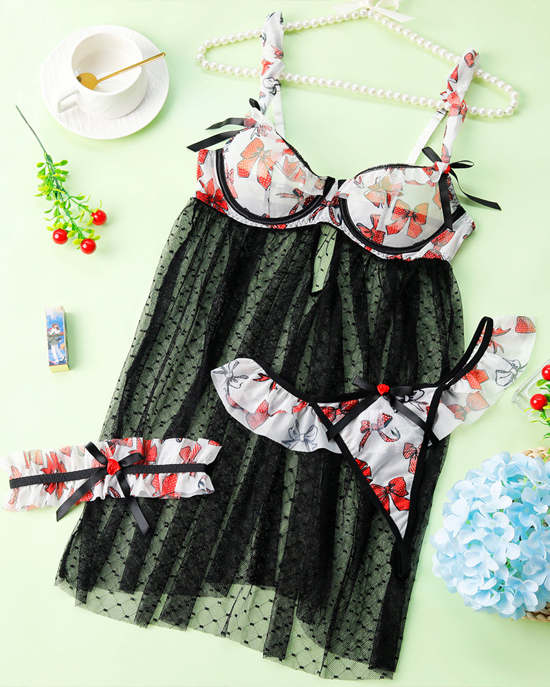 Flower Gathered Transparent Nightdress、mySite、bengalsvssteelers
