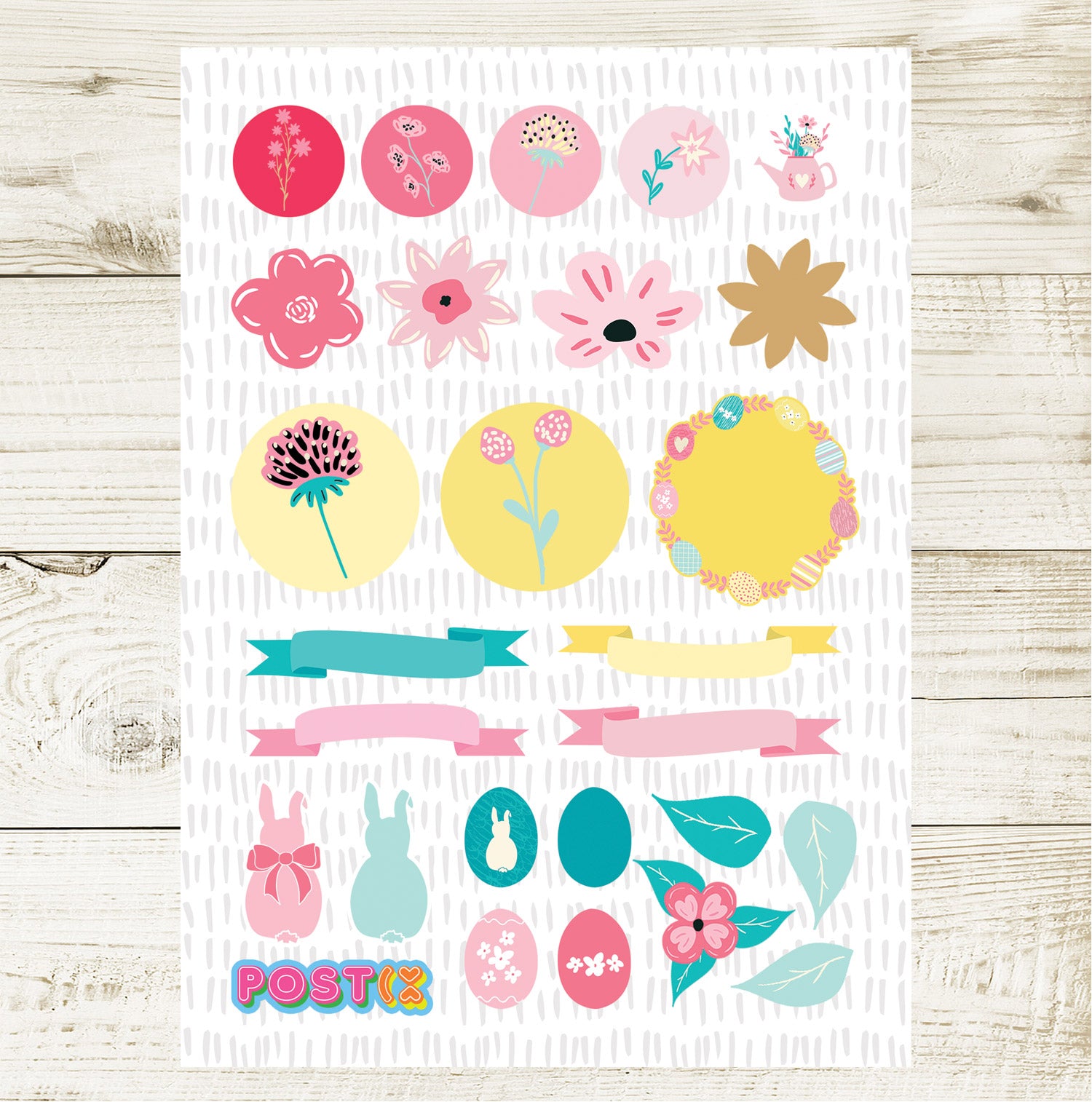  Elegant Easter Sticker Sheet、mySite、ghnorth