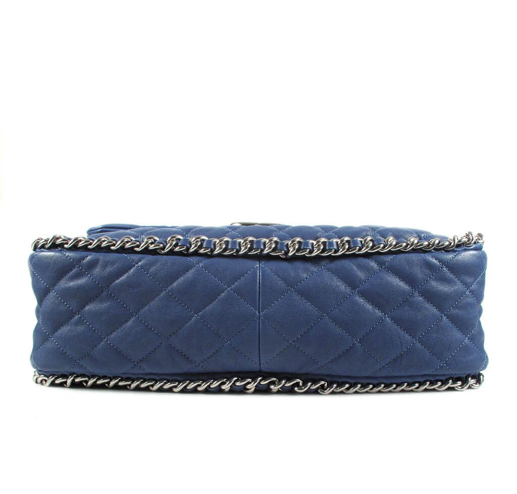Chanel Maxi Flap Bag Blue Lambskin、mySite、garminoutage.com