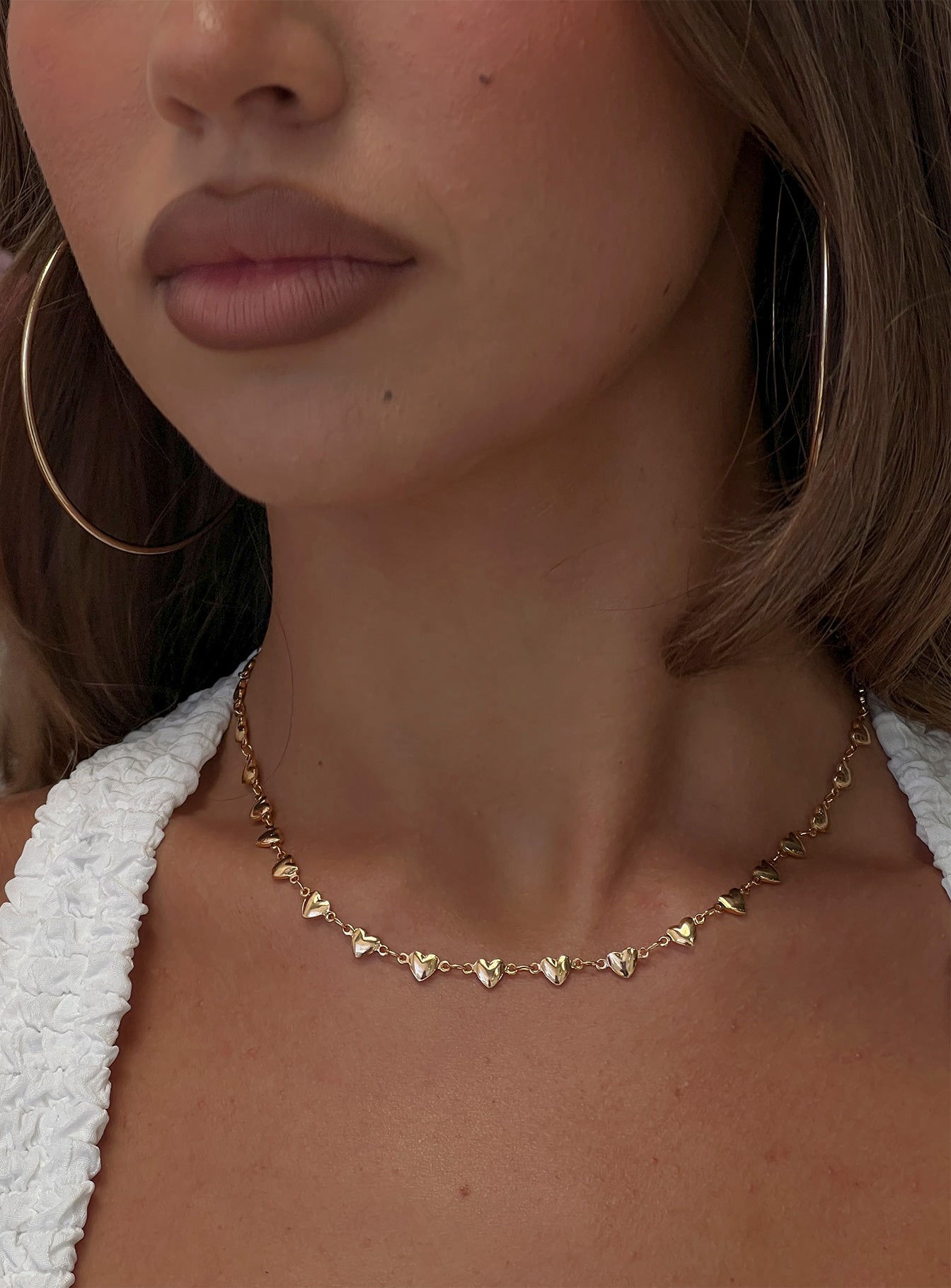 Kinsey Heart Necklace Gold、mySite、solidvoid