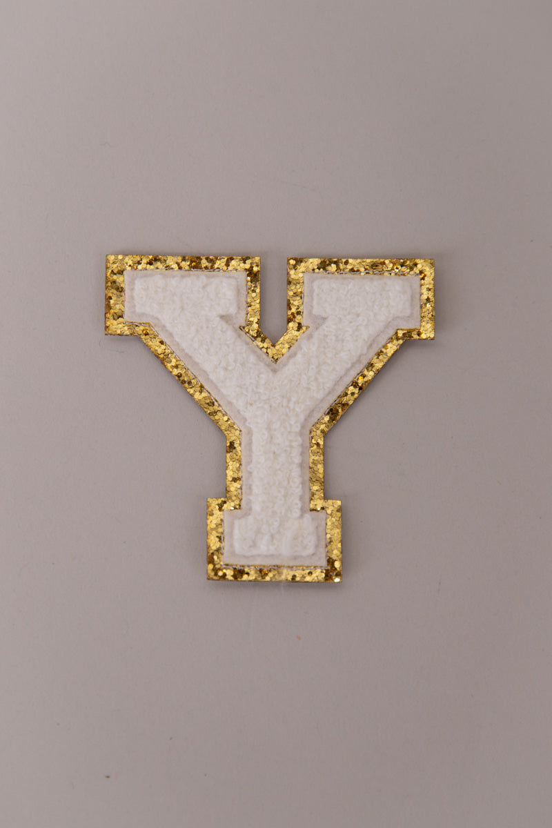 Chenille Adhesive Letter Patches- White 5.5cm、mySite、hinf8tx79