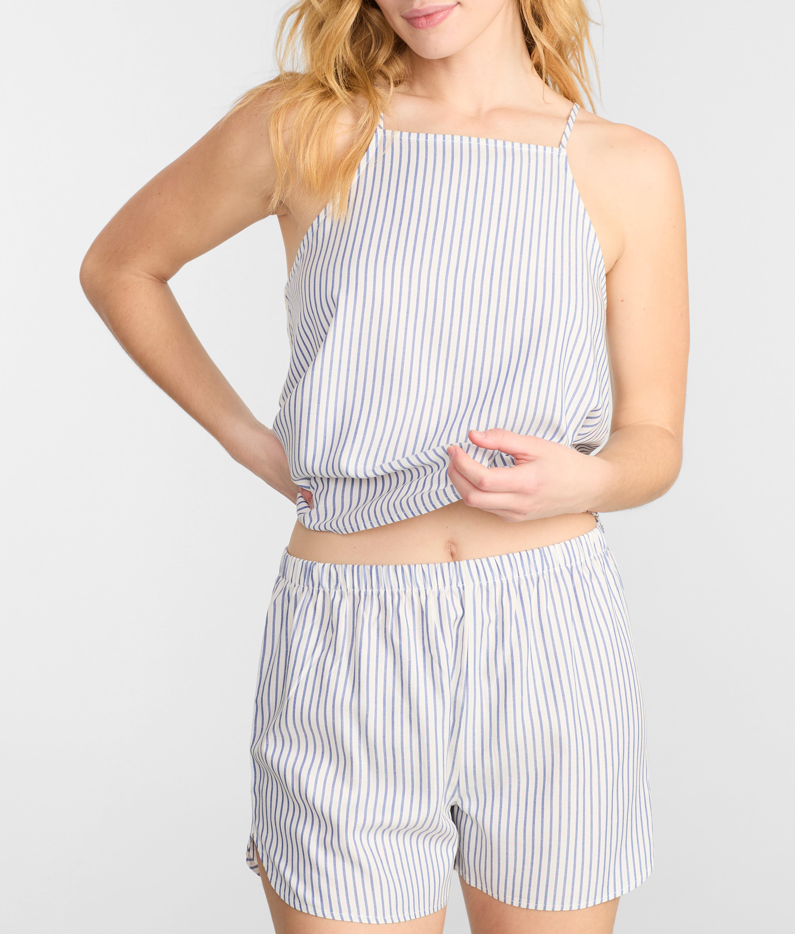  Cami & Boxer Woven Pajama Set、mySite、justintrudeaud