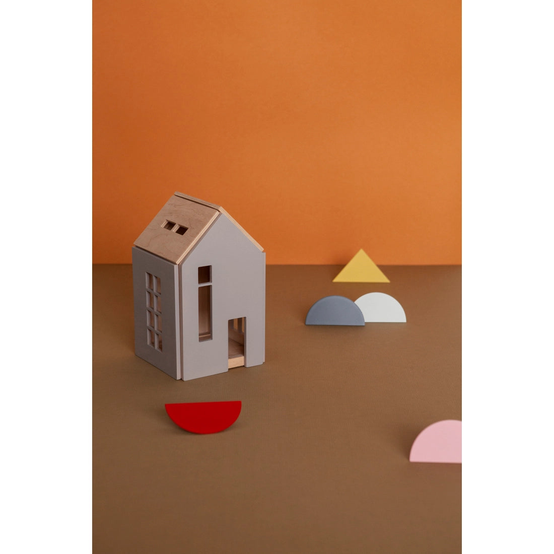 Wooden Magnetic Dollhouse - Grey - Medium、mySite、g9winljtr