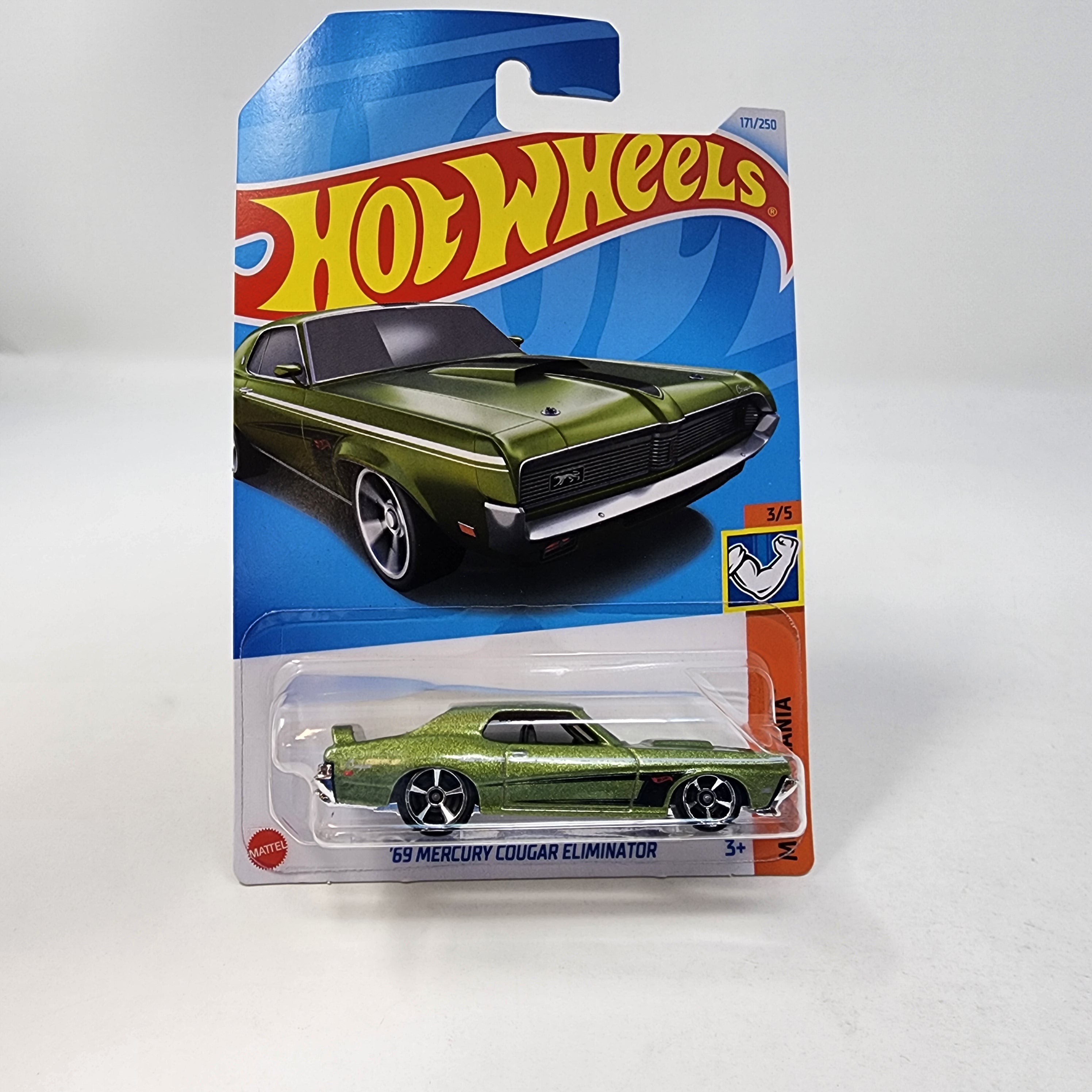 '69 Mercury Cougar Eliminator #171 * GREEN * 2024 Hot Wheels Case Q、mySite、hgirdovlk