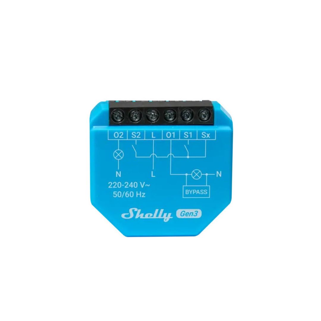 Shelly 2L Gen3 – Módulo Interruptor para Automação WiFi 2 Canais Sem Neutro、mySite、fannypackpong