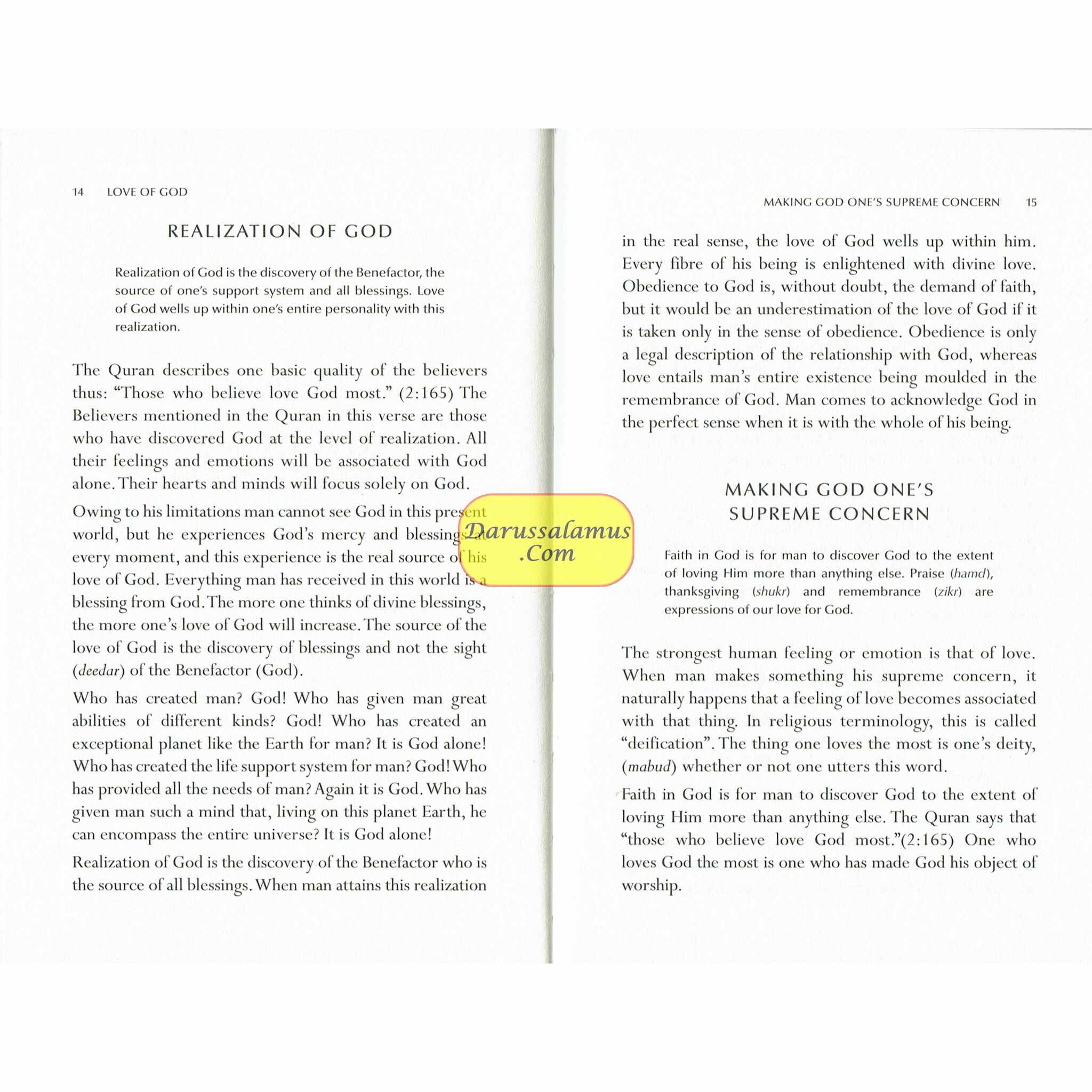 Love Of God By Maulana Wahiduddin Khan、mySite、topwebapps