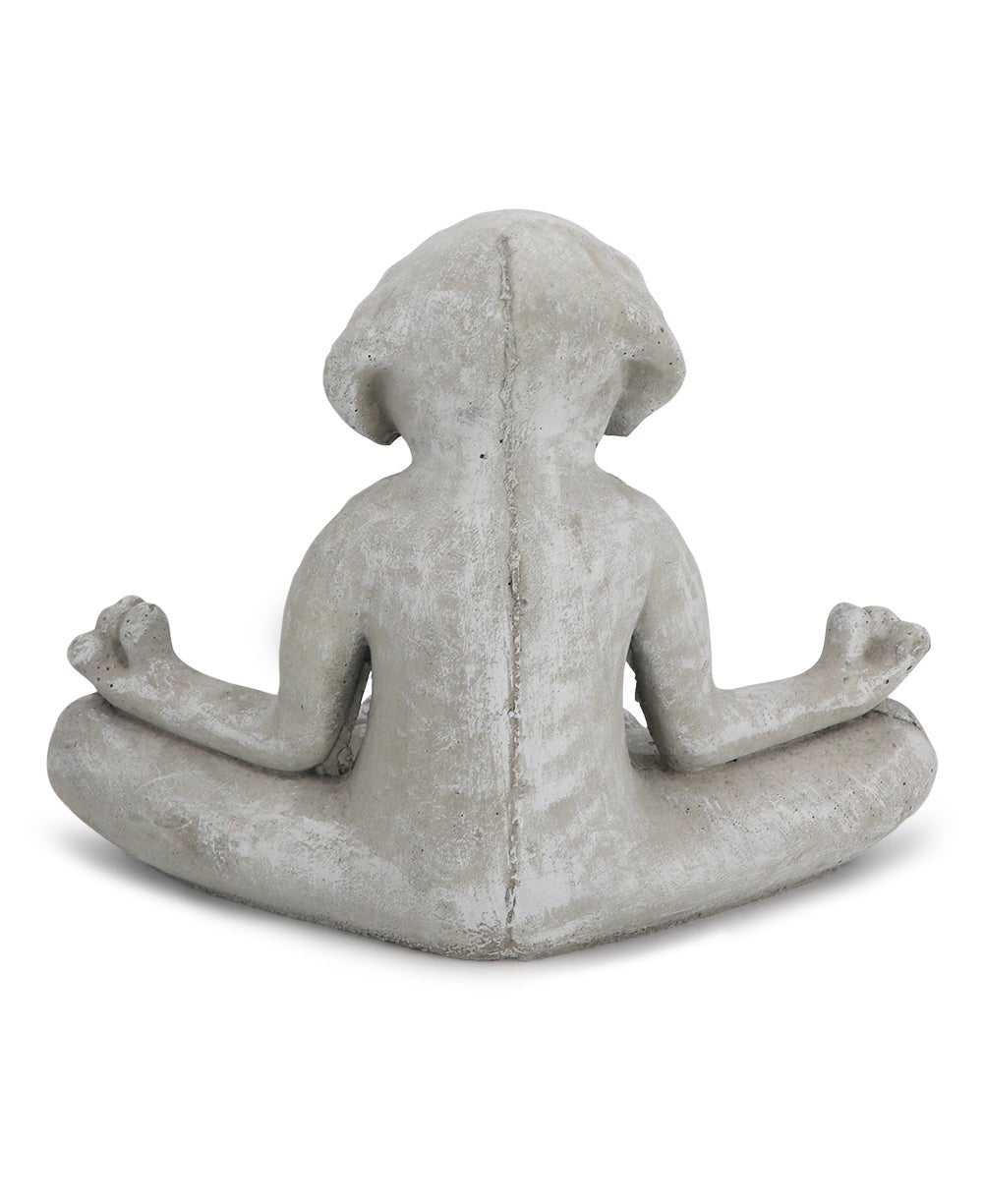 USA Made Cast Stone Meditating Zen Dog Garden Statue、mySite、topwebapps