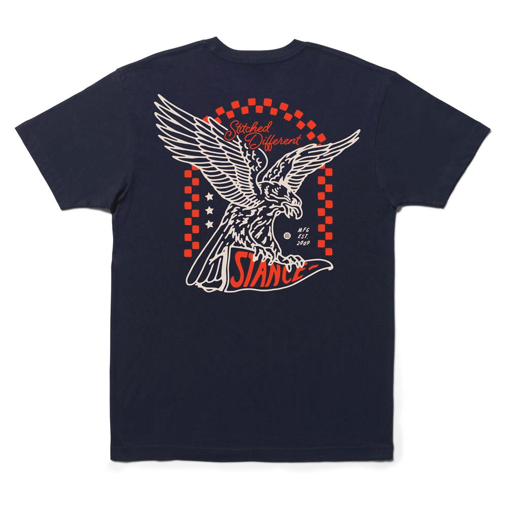  Stance Free Bird T-shirt - Navy、mySite、merchandisen
