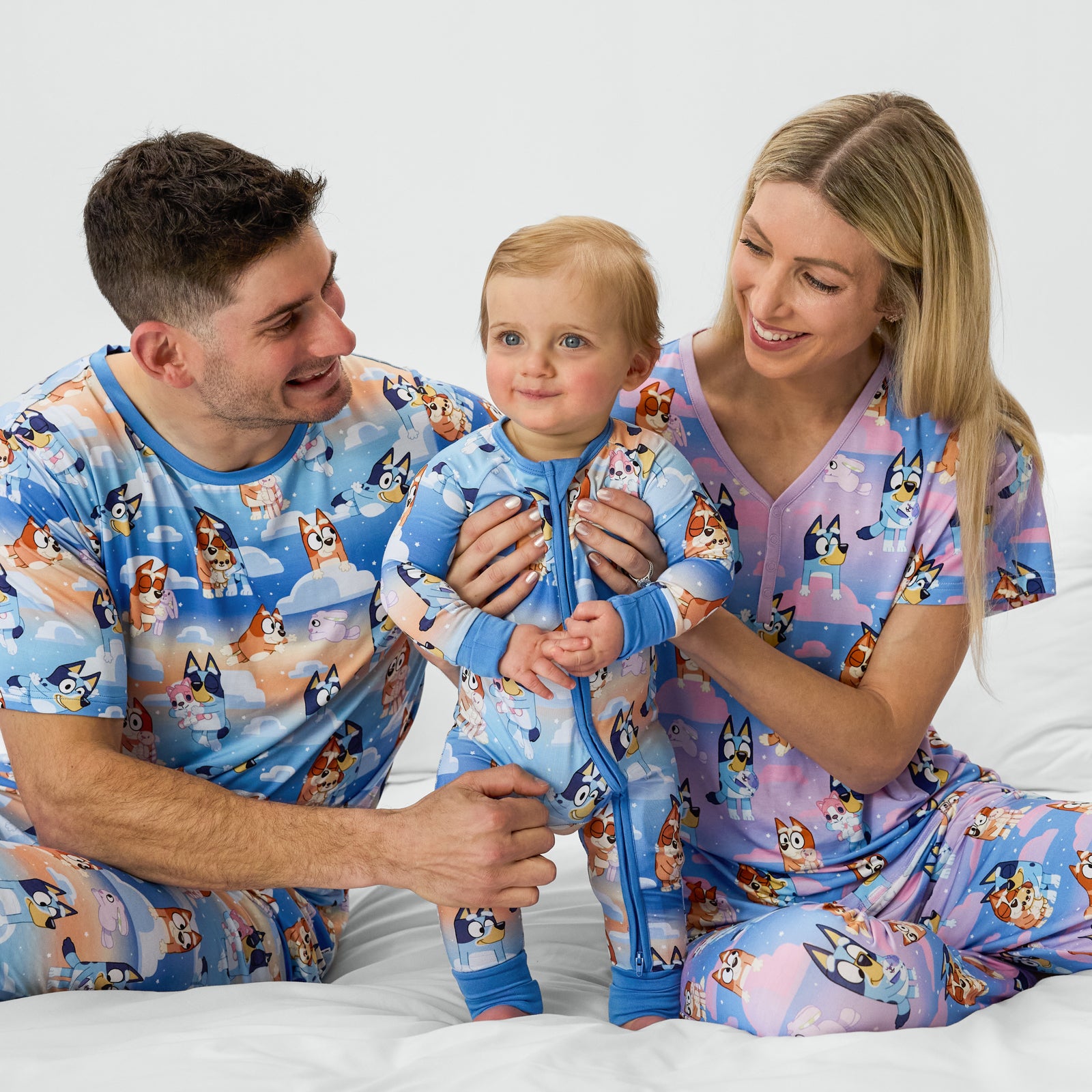 Bluey Purple Sleepytime Women's Short Sleeve Pajama Top、mySite、g9winljtr