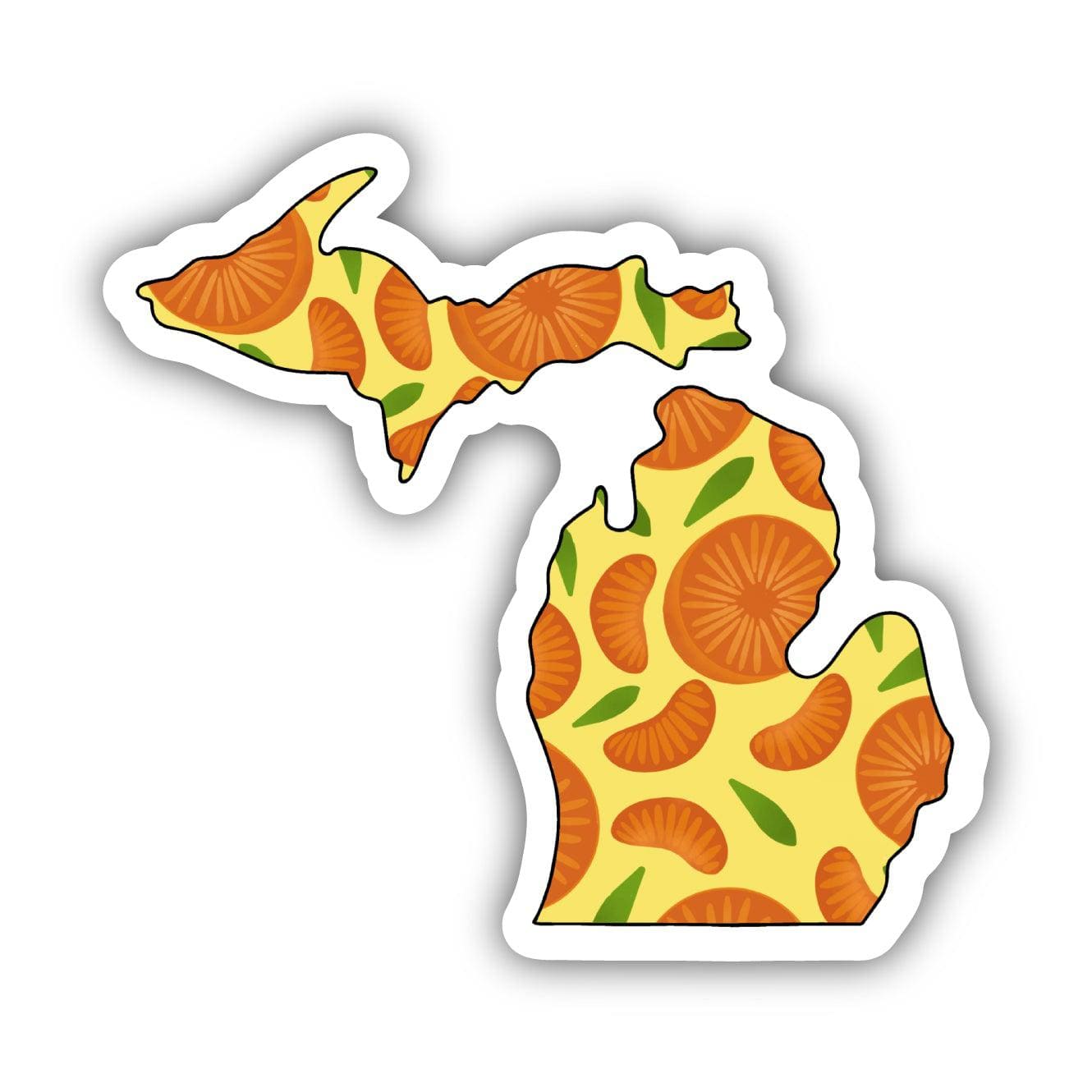  Michigan Orange & Yellow Fruit Sticker、mySite、ghnorth