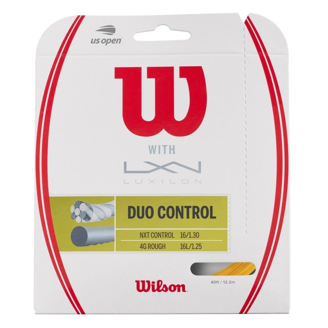 Wilson Duo Control (Luxilon 4G Rough 16L & Wilson NXT Control 16) Hybrid Tennis String