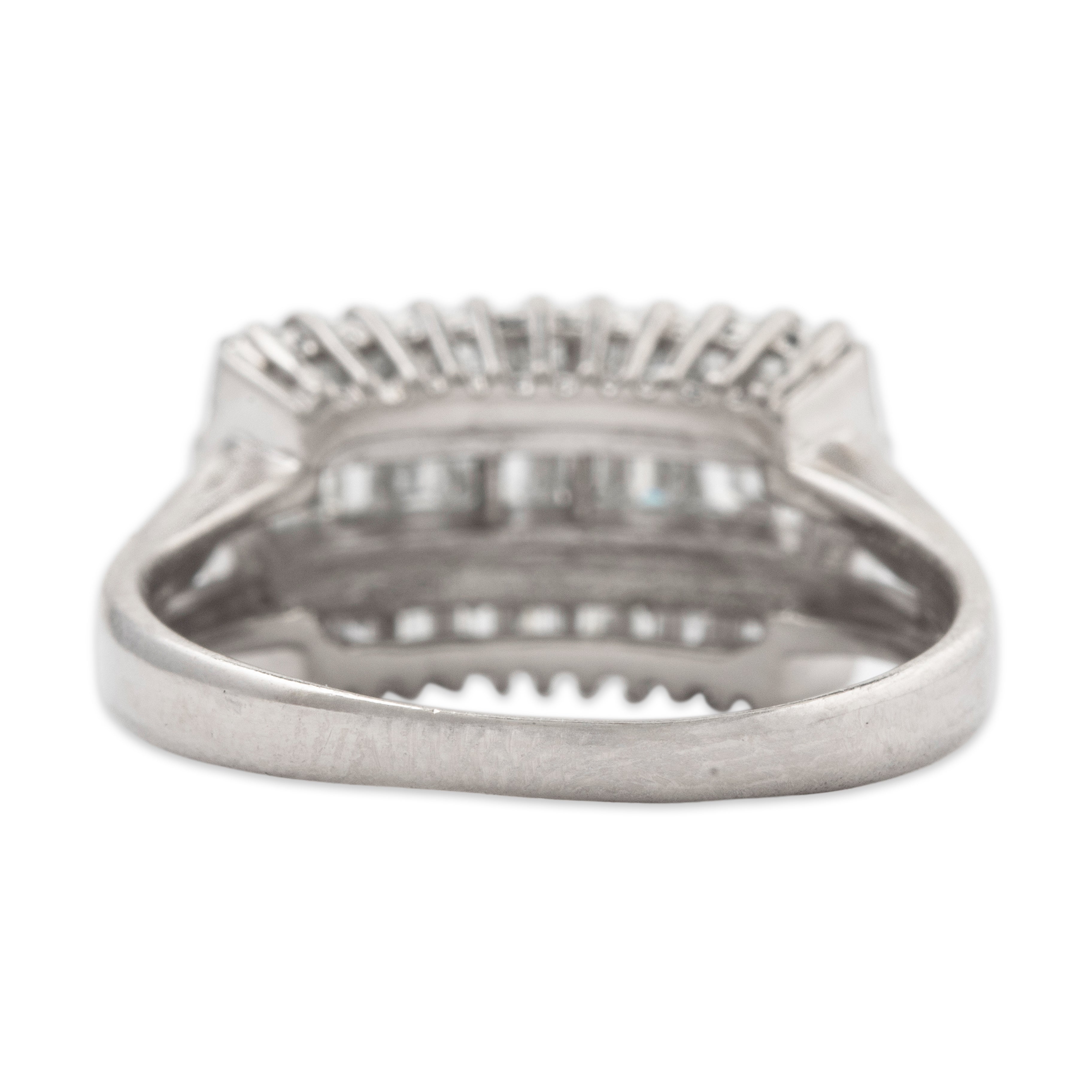 Vintage Platinum 1cttw Diamond Channels of Light Statement Ring 7.25、mySite、hinf8tx79