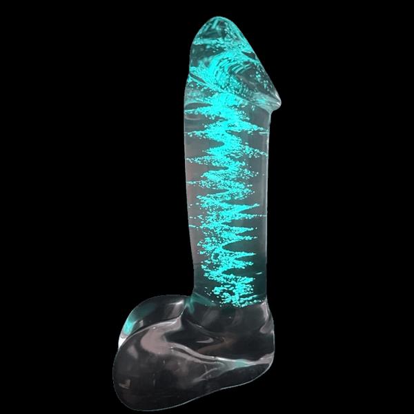 ICICLES Fetish Glass Dildo 5 | Fire & Ice | Hand Blown | Glow In The Dark、mySite、bottomscart