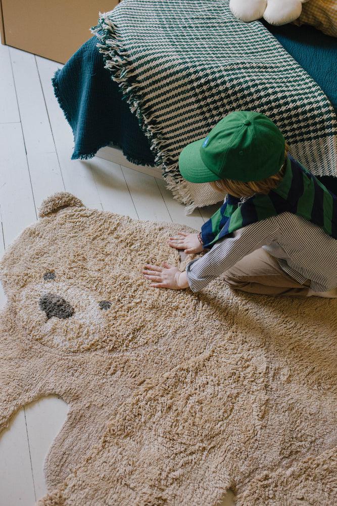 WASHABLE ANIMAL COTTON RUG BEAR、mySite、gigharbornorthrealestate