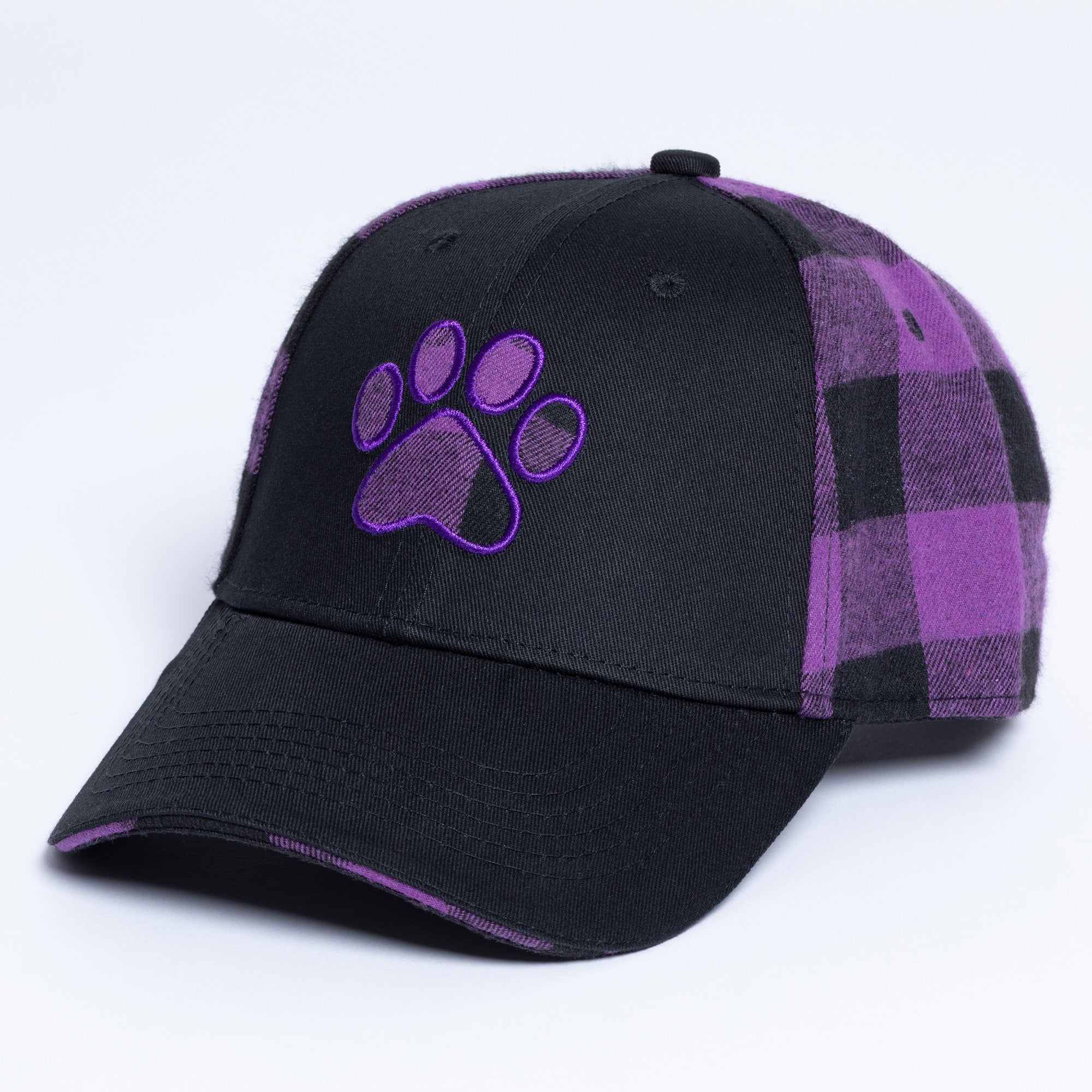 Paw Print Plaid Baseball Hat、mySite、camillekostekn