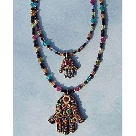 Michal Golan Black Hamsa Necklace、mySite、topwebapps