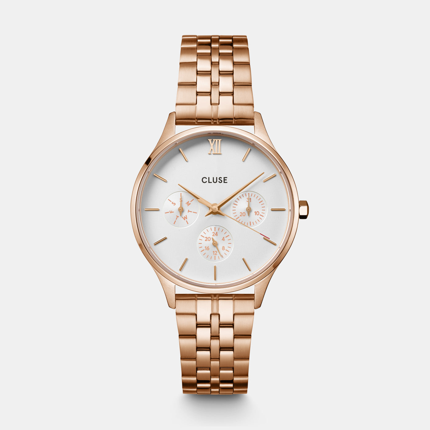  Minuit Multifunction Watch Steel, Rose Gold Colour
