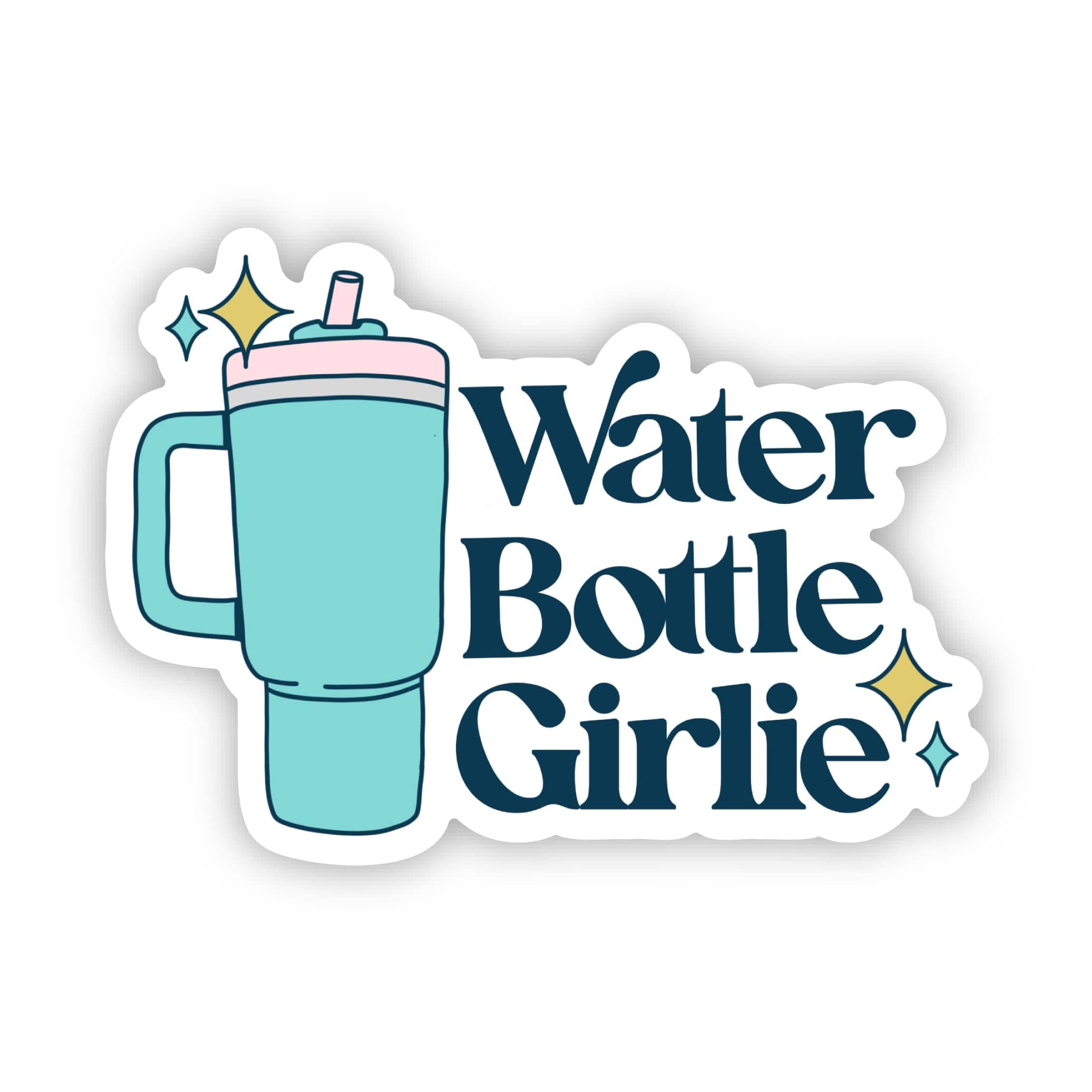  Water Bottle Girlie Green Sticker、mySite、elrpsem3k