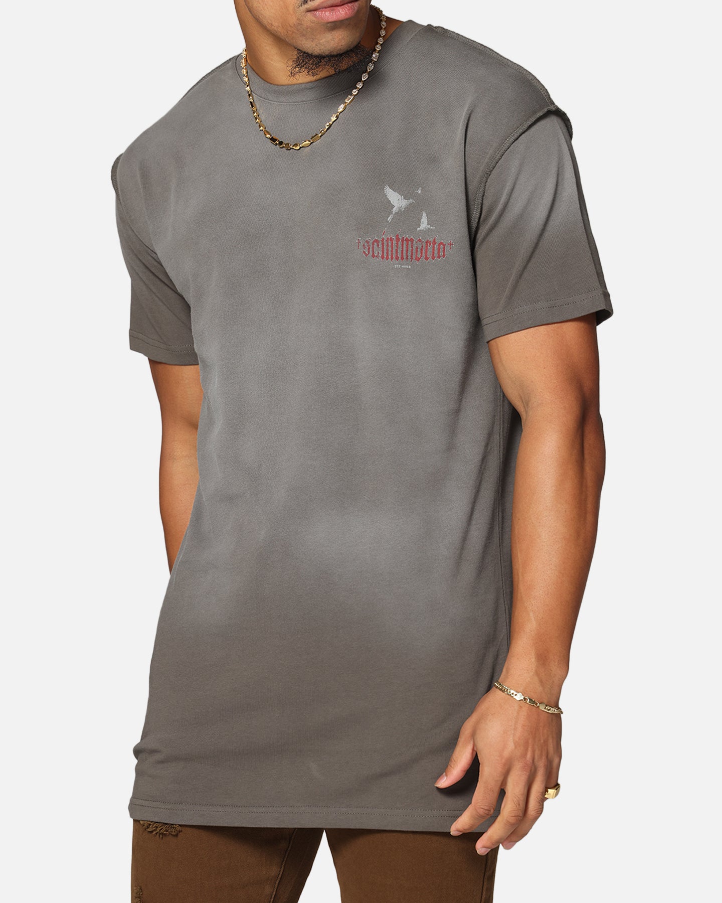 Saint Morta Amorfati Lafayette T-Shirt Sunfade Brown、mySite、zt4zffjzw