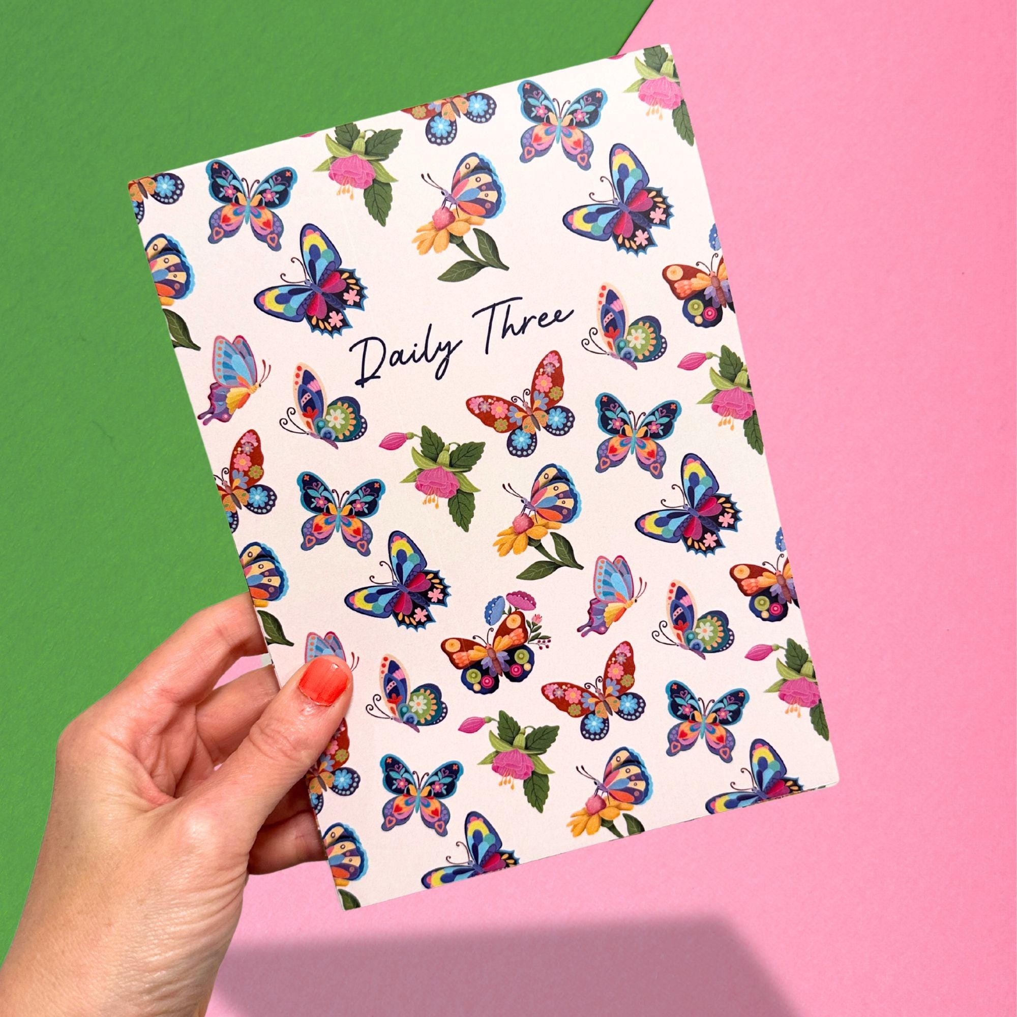  Daily Three A5 Notepad Butterfly Focus Edition、mySite、ghnorth