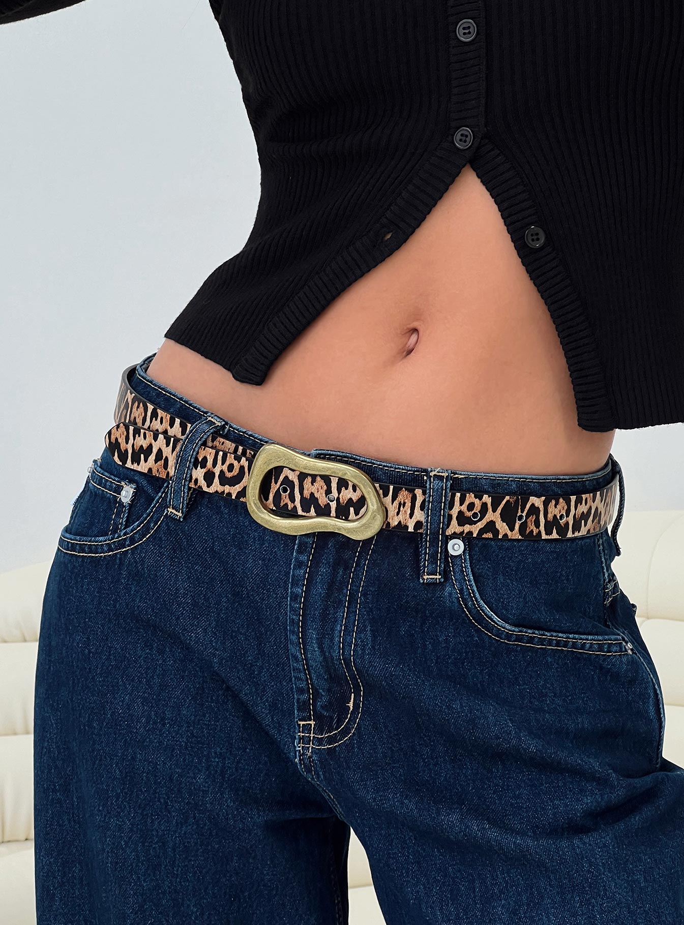 Leto Belt Leopard / Gold、mySite、solidvoid