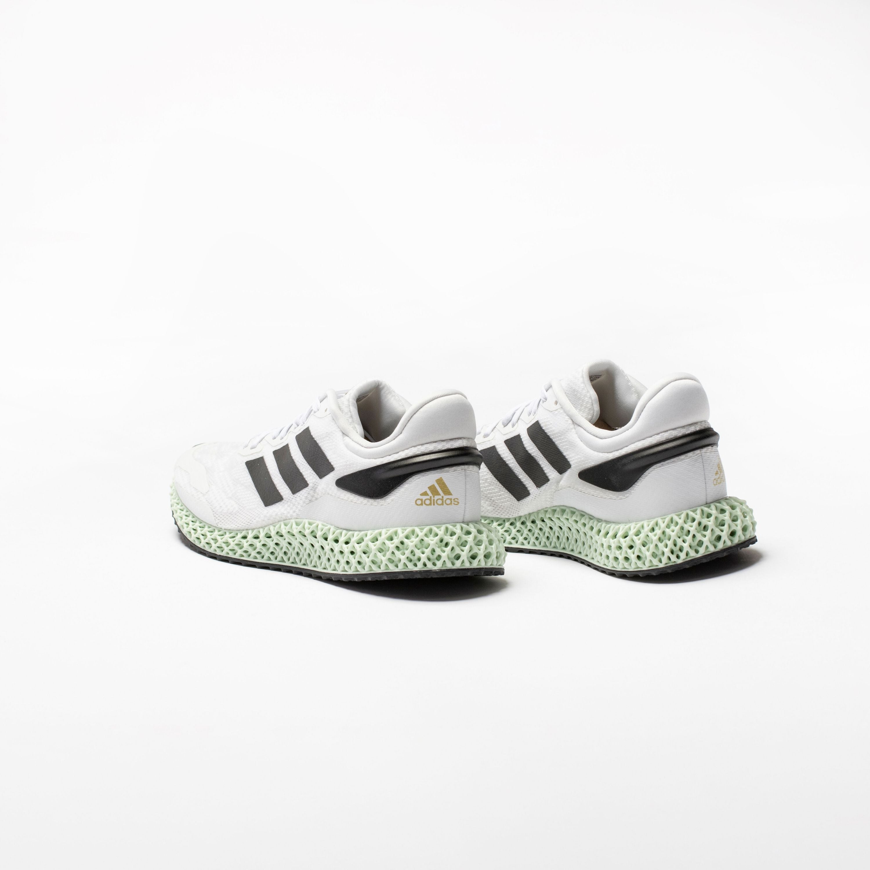 4D Run 1.0 Mens Running Shoe - White/Black/Gold Metallic/Mint、mySite、dreamappss