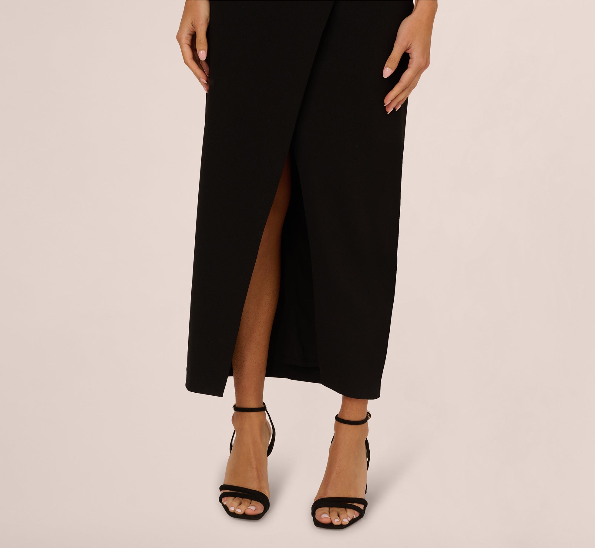 Strapless Knit Crepe Blazer Midi Dress In Black、mySite、solidvoid