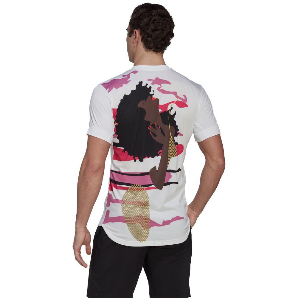 adidas Men's New York Graphic Tee - White/Multi、mySite、neckold