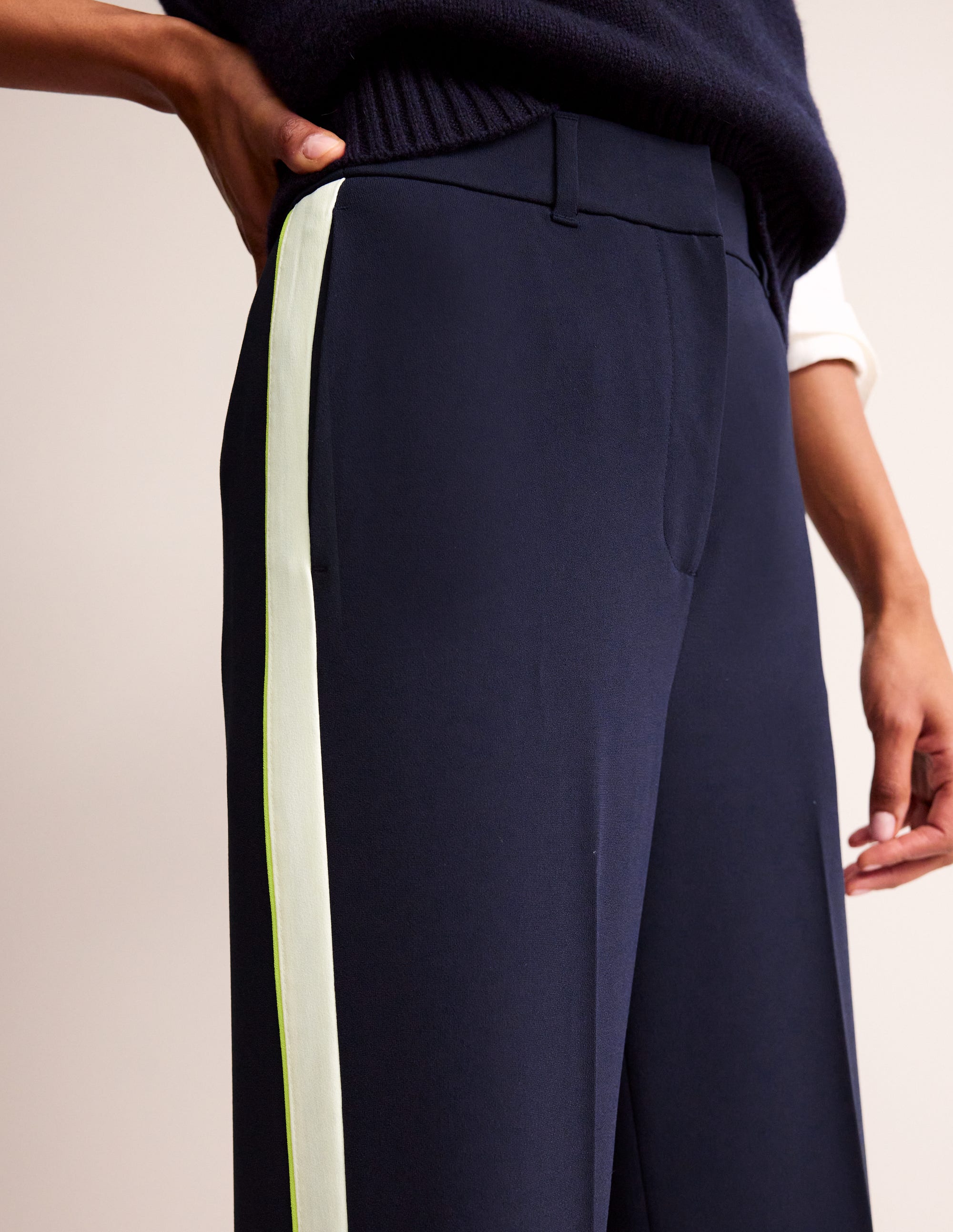  Westbourne Jersey Pants-Navy Side Stripe、mySite、ashleygrahame