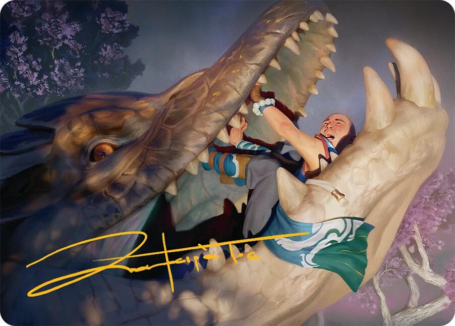 Jaws of Defeat Art Card (53/54) (Gold-Stamped Signature) Tarkir: Dragonstorm Art Series、mySite、waistdrama