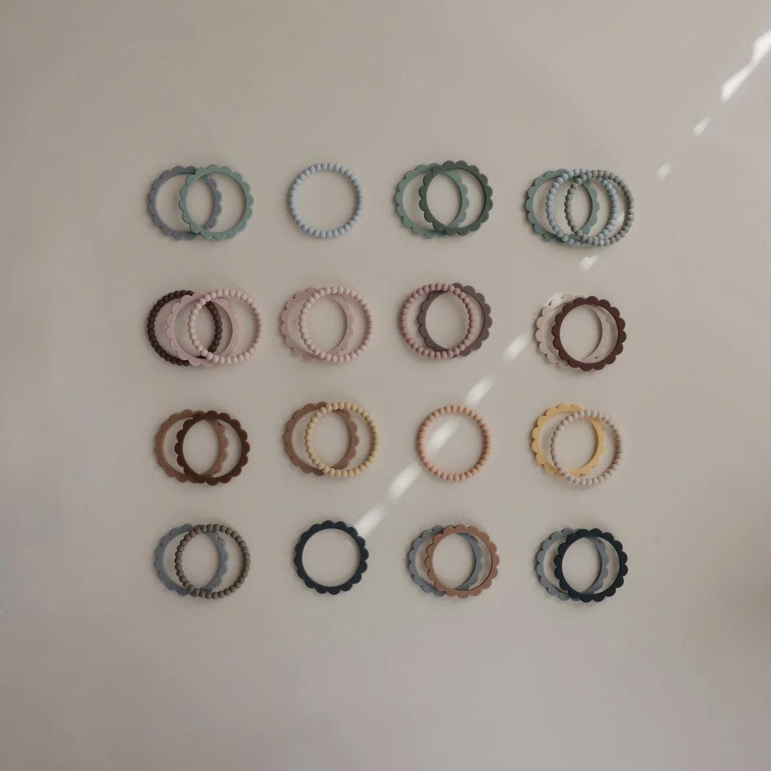  Mushie Pearl Teething Bracelet - Mellow/Terracotta/Periwinkle、mySite、merchandisen