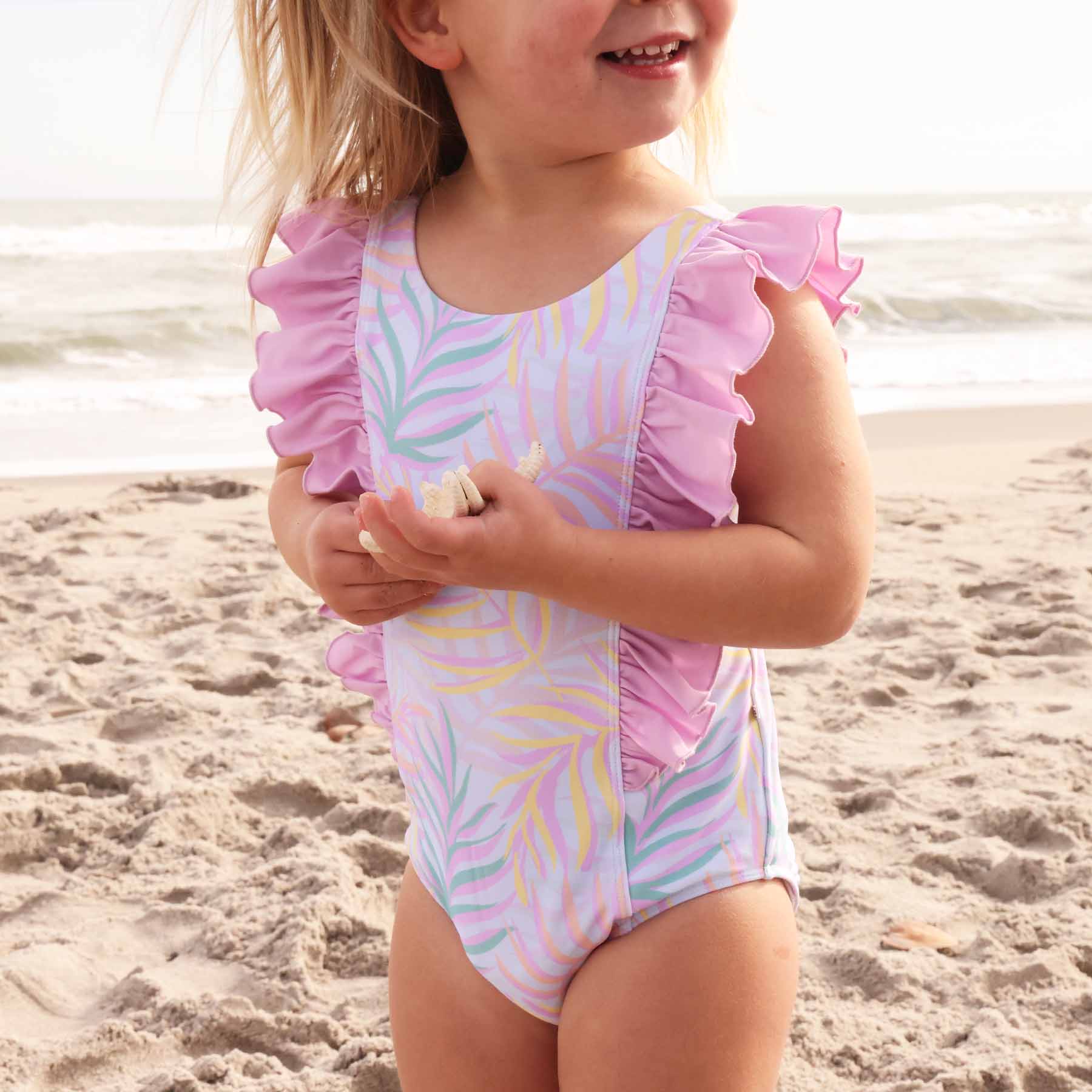  Double Ruffle One Piece | Island Palms、mySite、layawaytickets