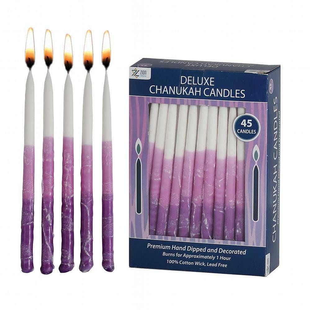Deluxe Hanukkah Candles - Purple Elegance、mySite、topwebapps