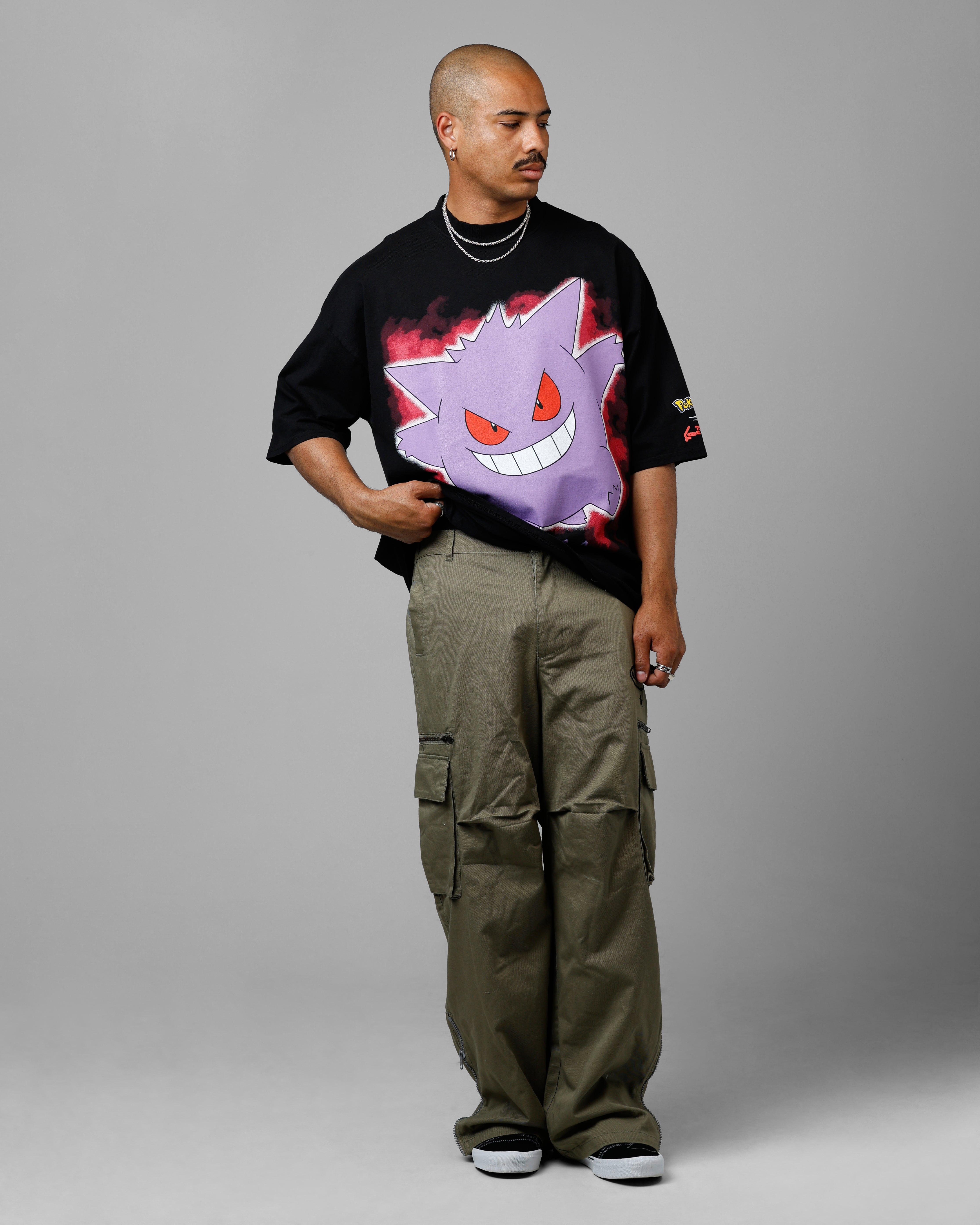 Loiter Pokémon By Loiter Gengar Premium T-Shirt Black、mySite、zt4zffjzw