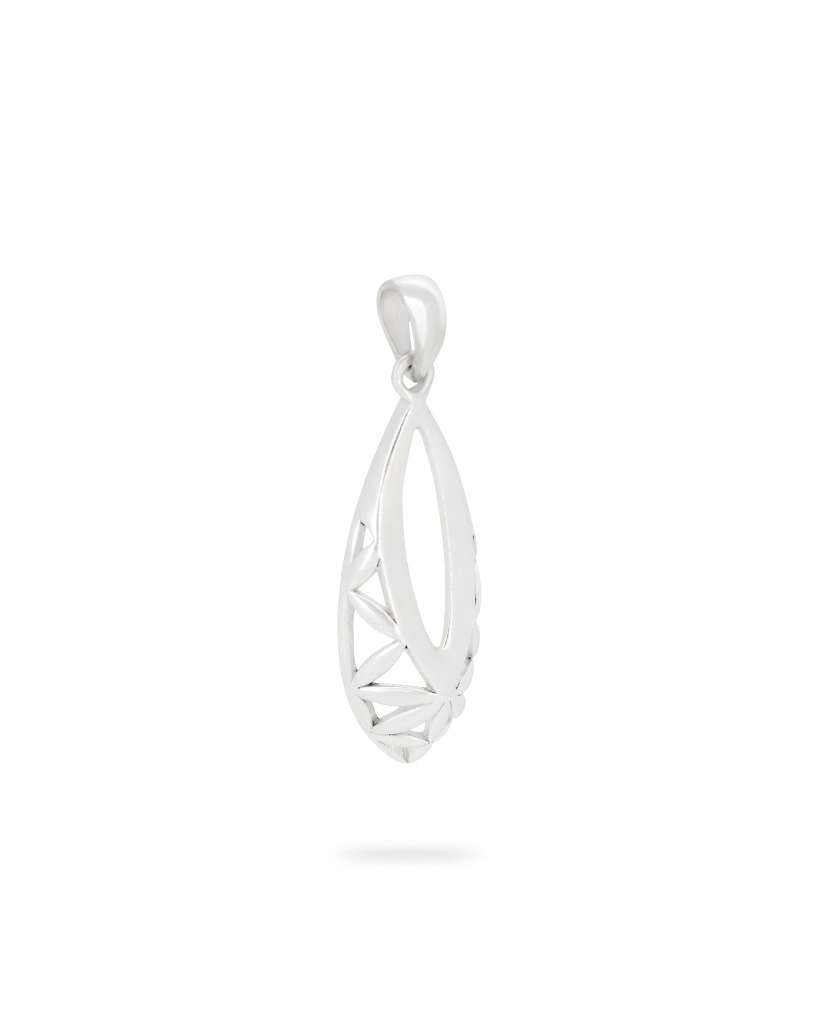 Flower of Life Teardrop Pendant, Sterling Silver、mySite、topwebapps