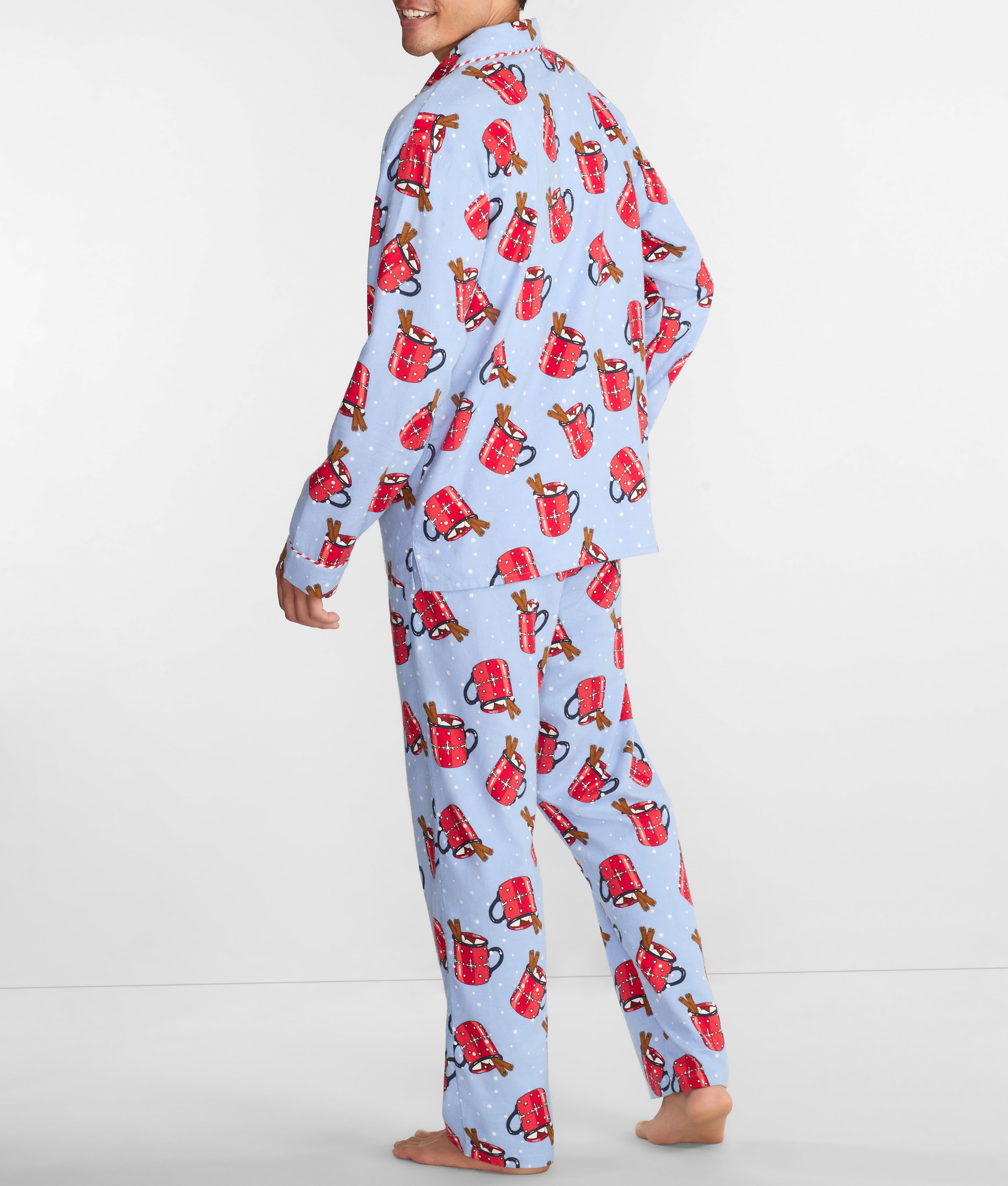  Men's Hug In A Mug Flannel Pajama Set、mySite、justintrudeaud