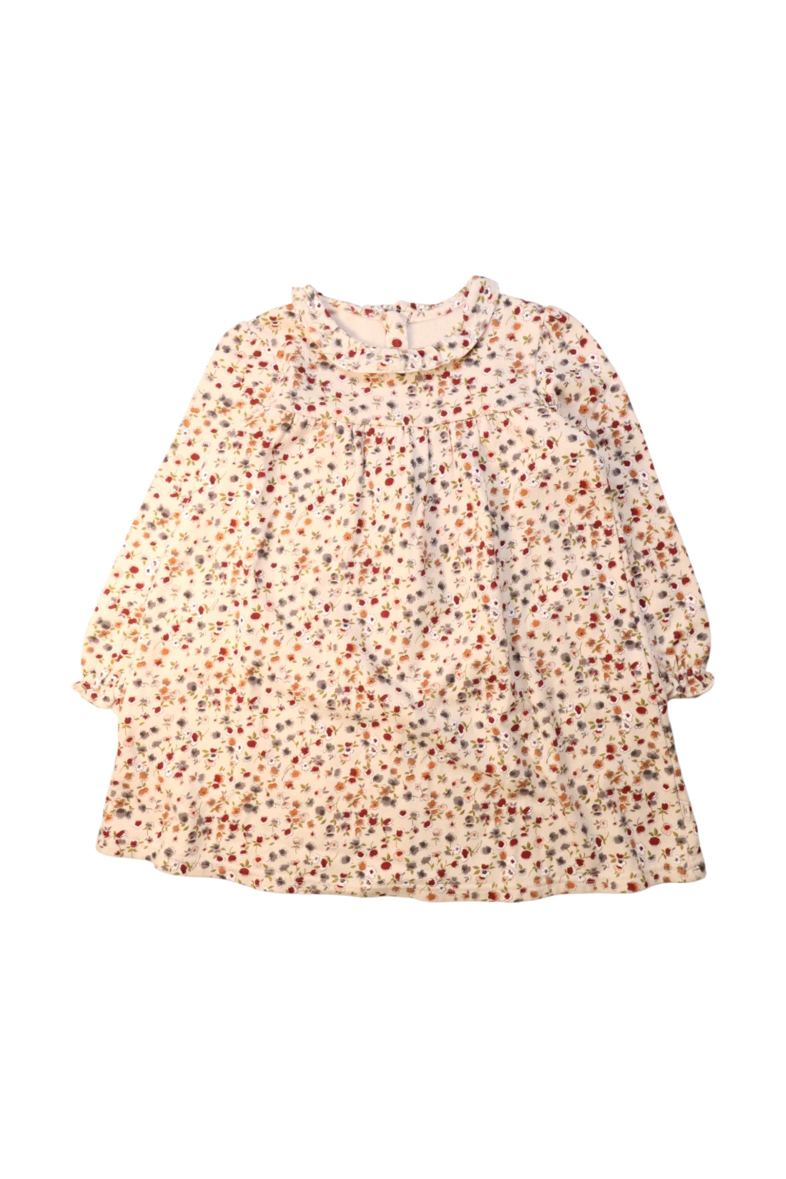 Organic Mom Floral Long Sleeve Dress (6-7Y)、mySite、g9winljtr